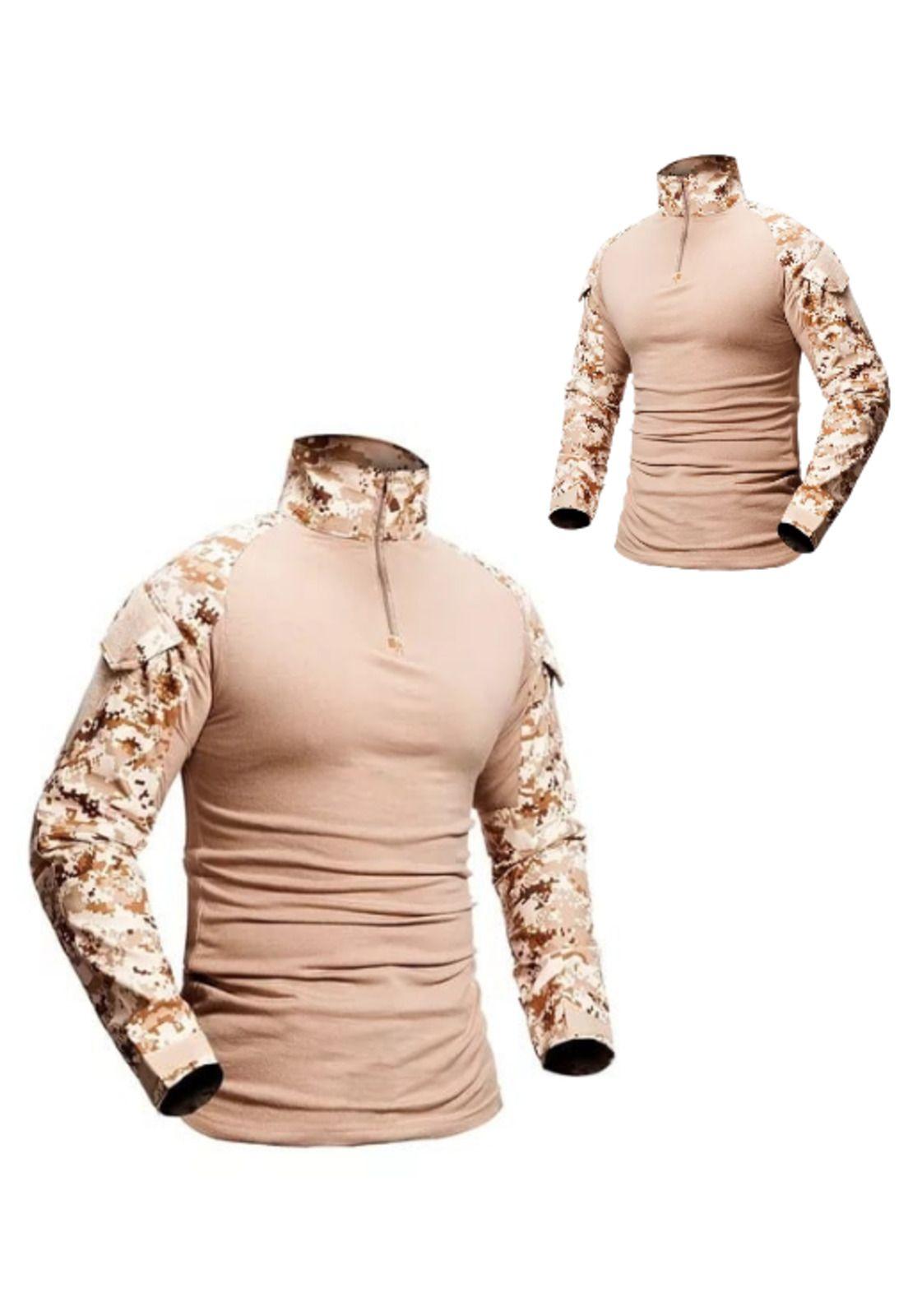 Polera Táctica Combat Shirt Militar Airsoft, Color Digital Desert, Talla S-1