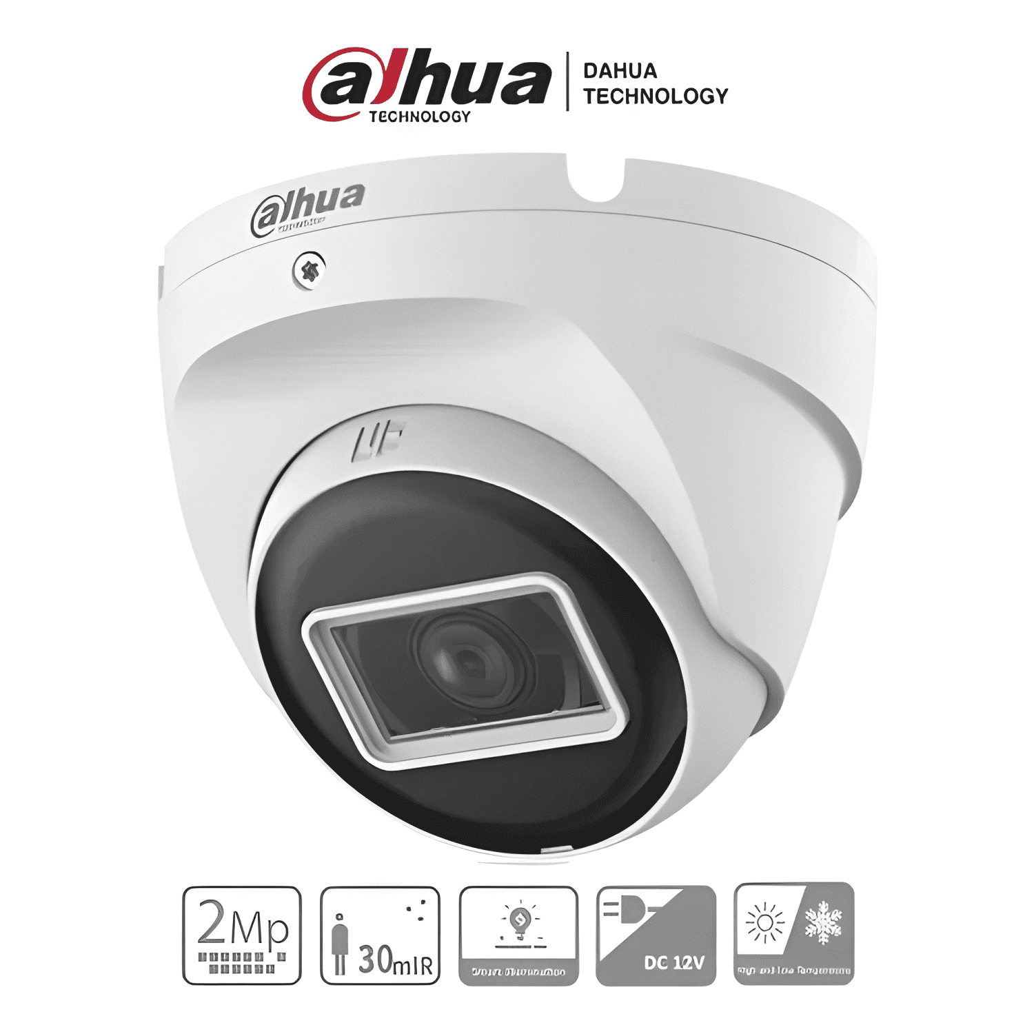 Camara Dahua Domo 2mp Metal 2.8mm Ir 20m Dh-hac-t2a21n-4