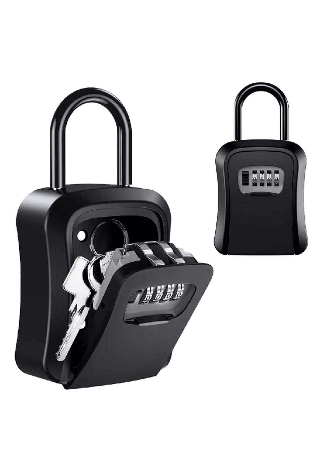 Caja seguridad porta llave candado clave color negro-2