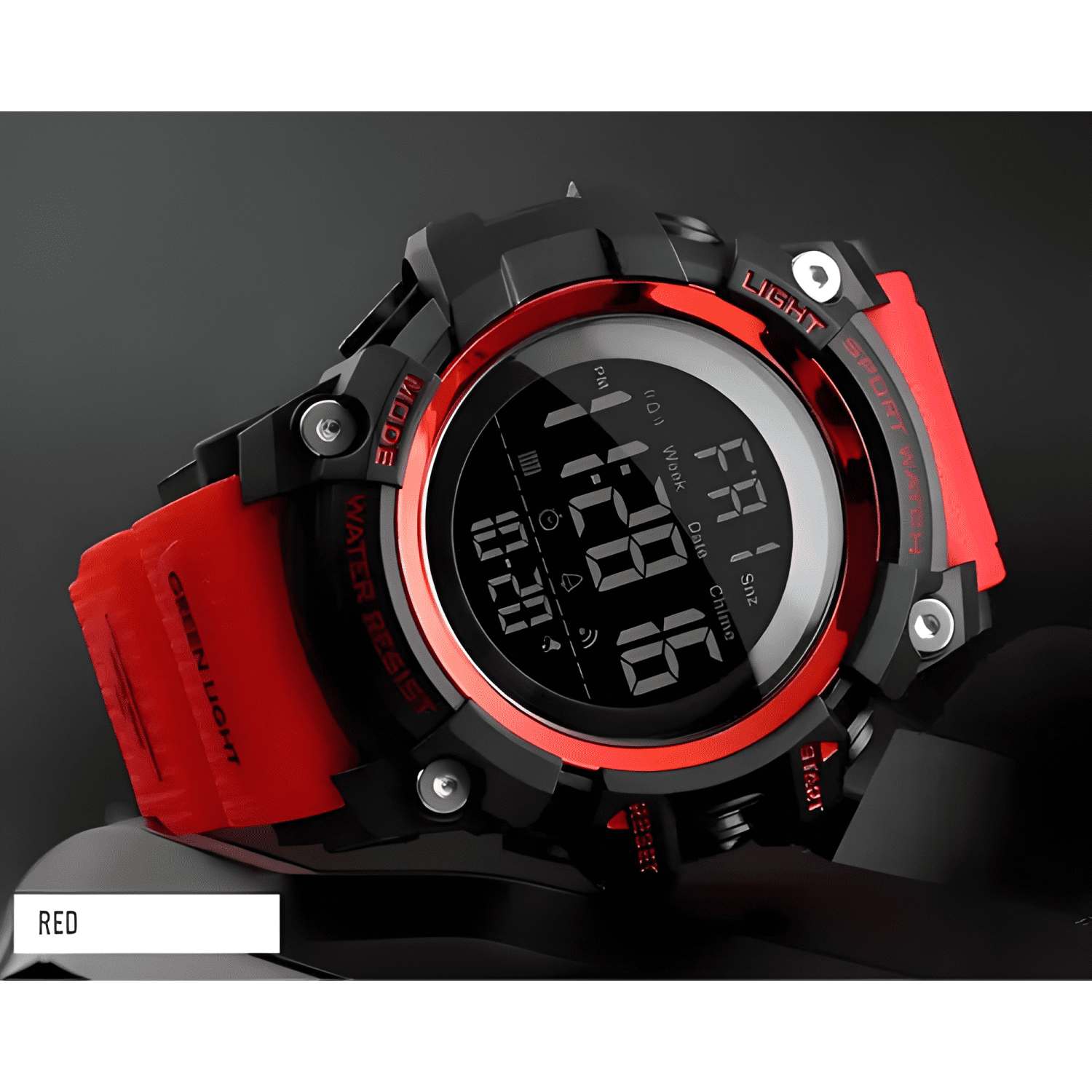 Reloj pulsera digital skmei 1384 con correa de poliuretano-4