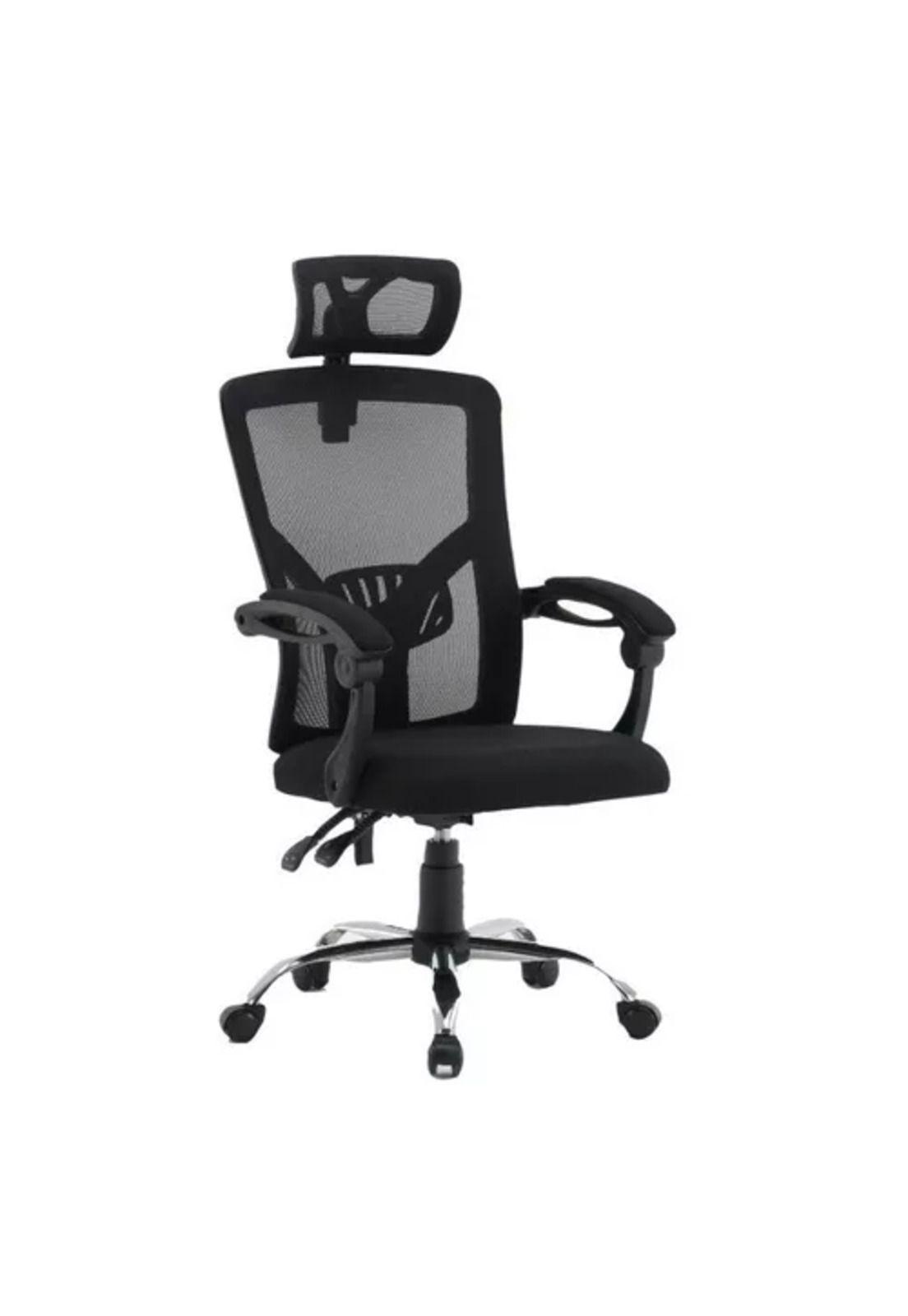 Silla de escritorio reclinable modelo ejecutivo color negro-2