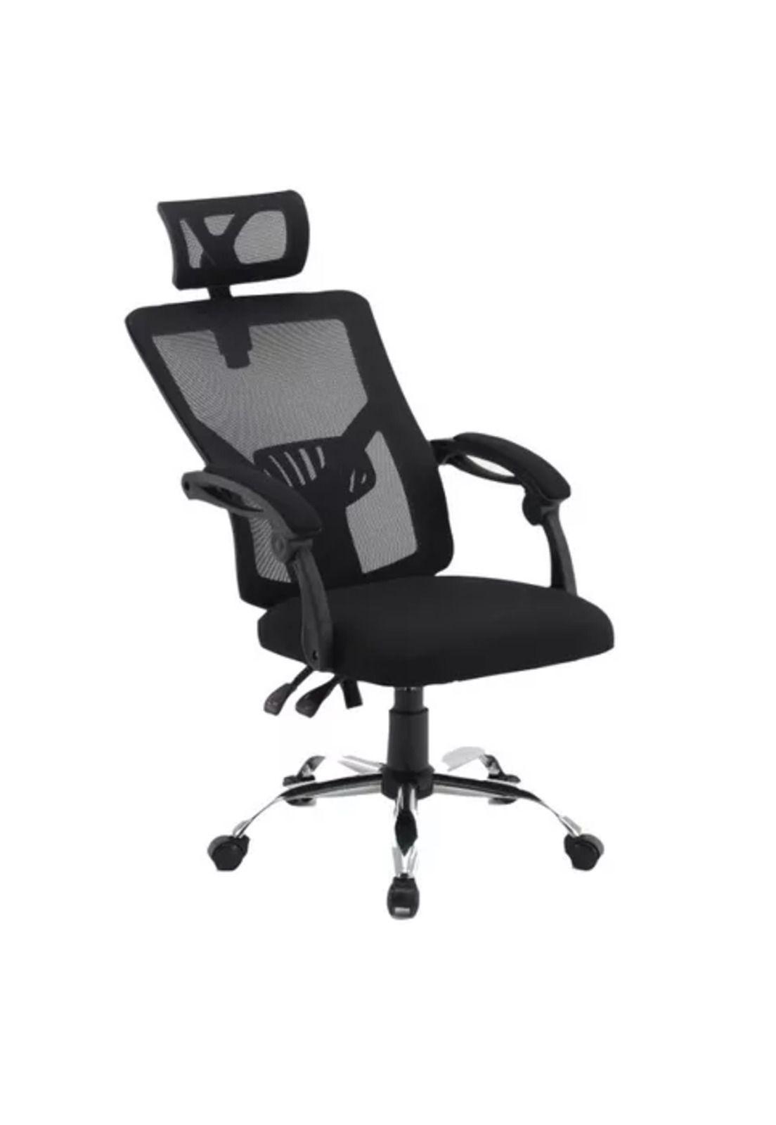 Silla de escritorio reclinable modelo ejecutivo color negro-3