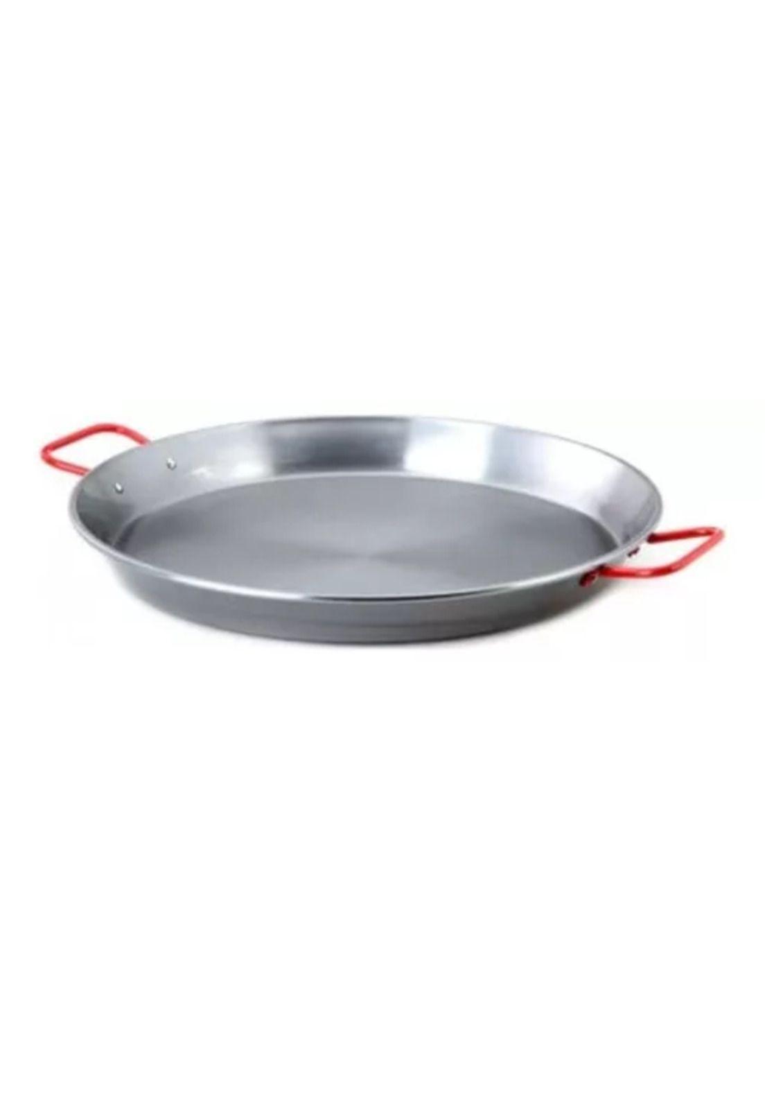 Paellera valenciana de 34 cm en acero, 6 porciones-3
