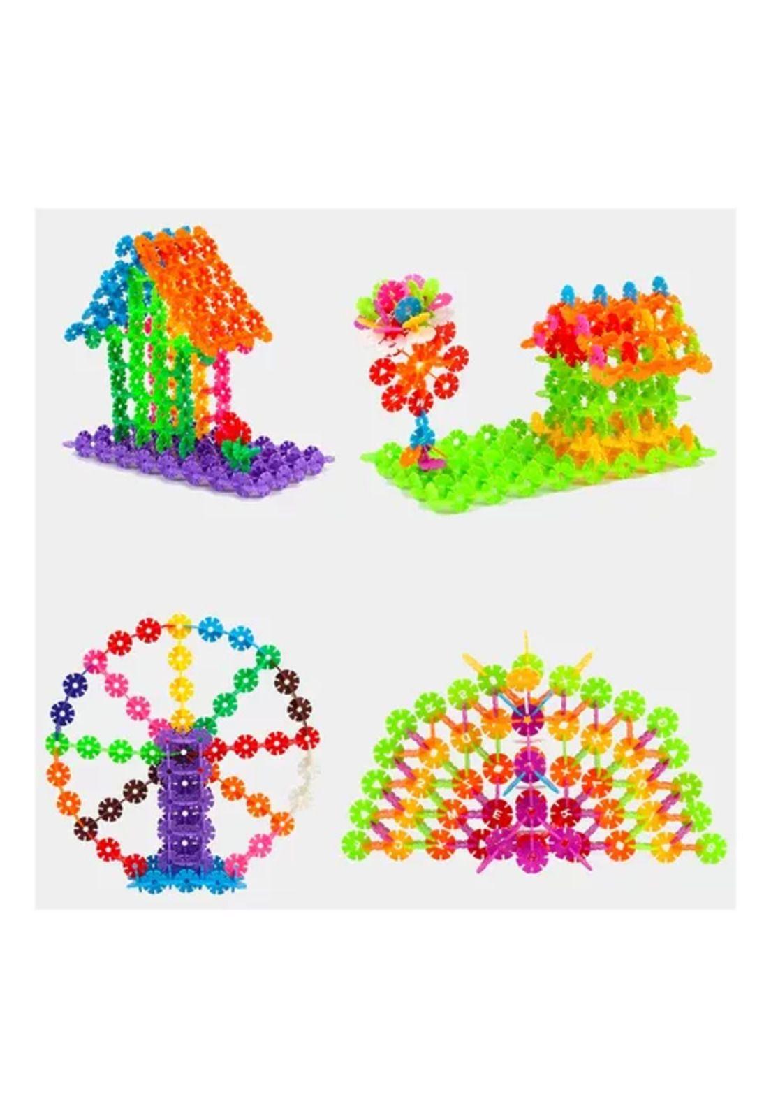 Set de 300 pcs estrellita didáctica, juguetes multiencaje multicolor-4