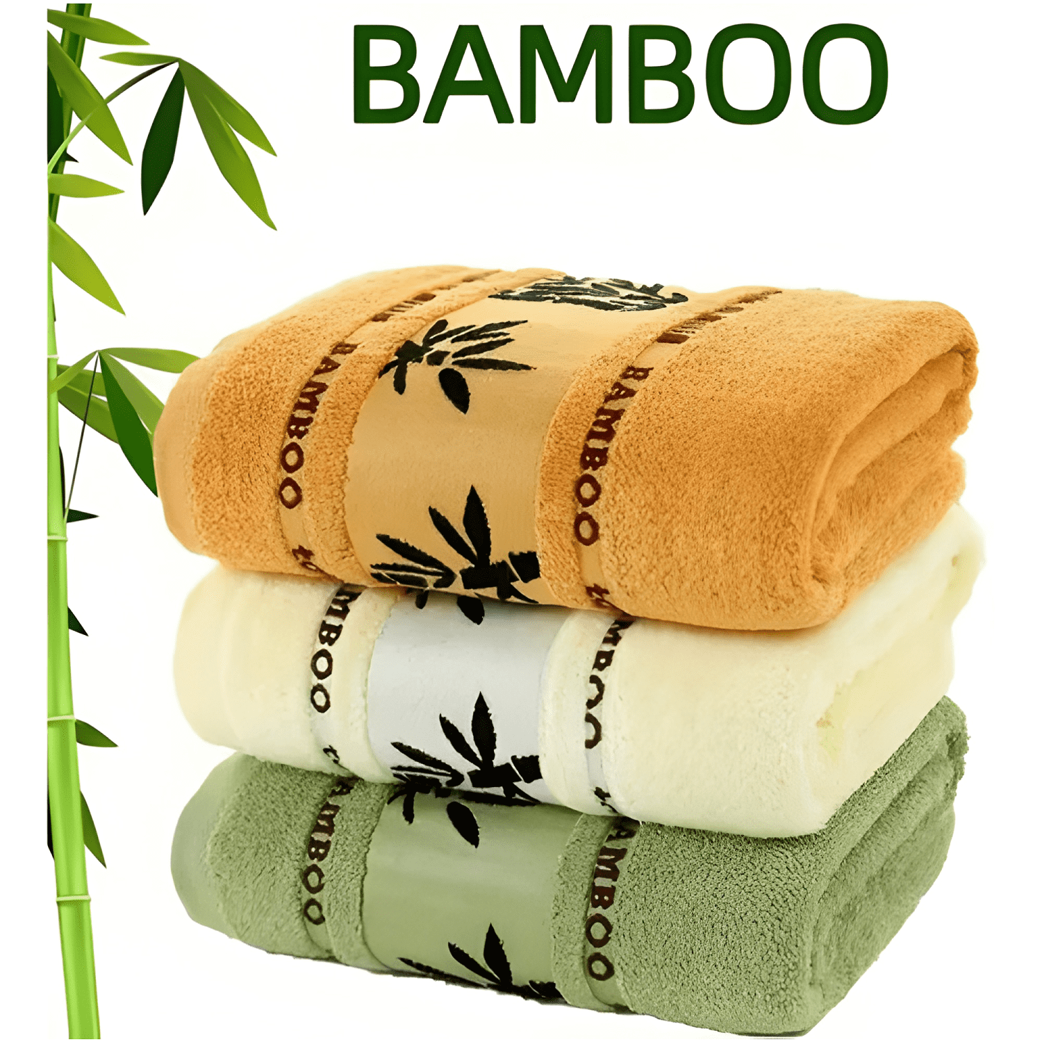 Set 4 toalla de baño algodón bamboo súper suaves-2
