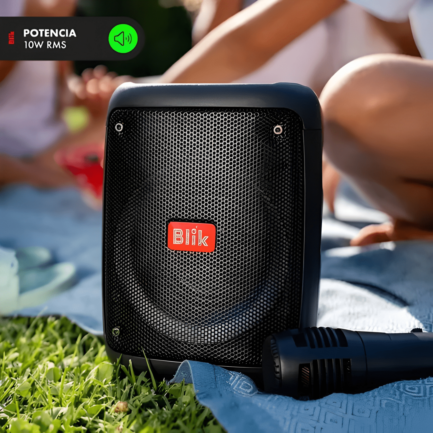 Parlante karaoke voice bluetooth con micrófono Negro-2