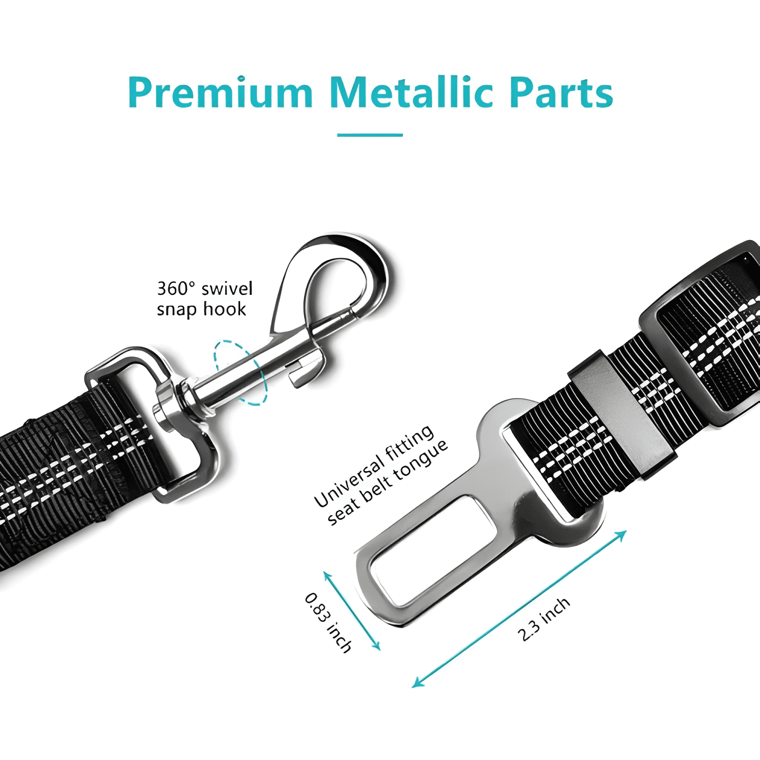 Cinturón de seguridad para perro gato correa Multicolor-2