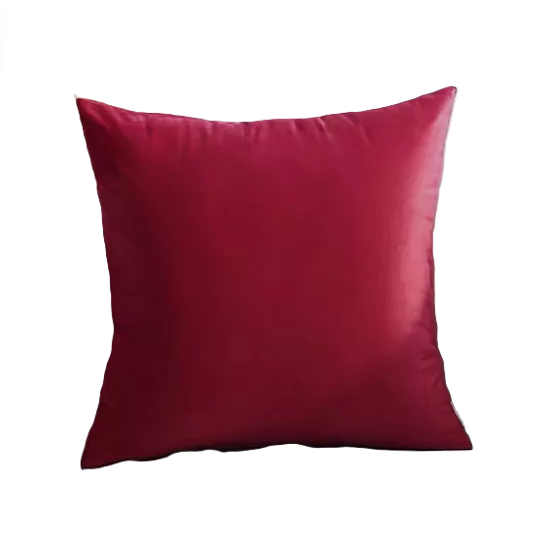 Funda para Cojín Velvet Terciopelo Liso en Variedad de Colores - Rojo-0