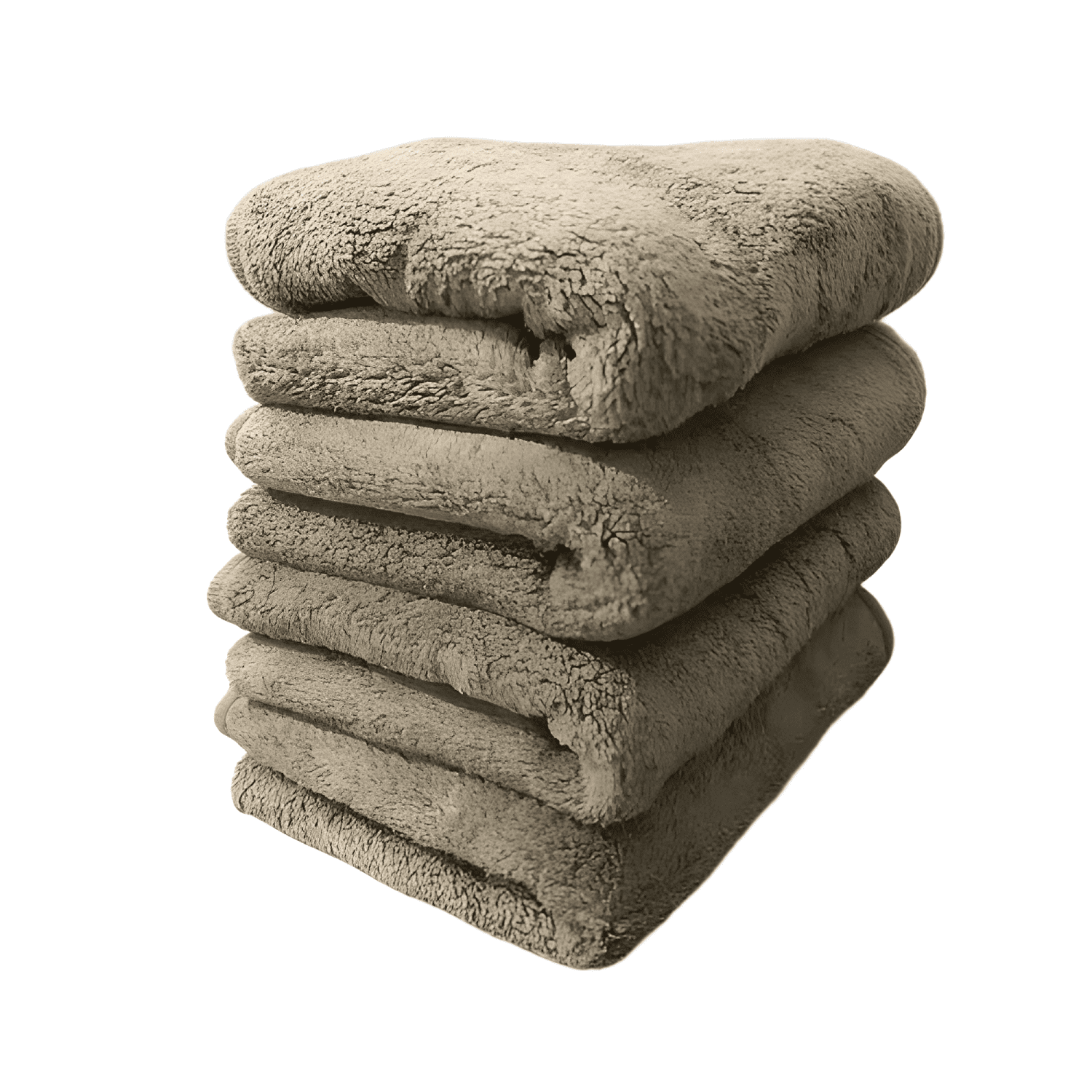 Pack de 4 toallitas de microfibra 30x50 CM lisas para baño-0