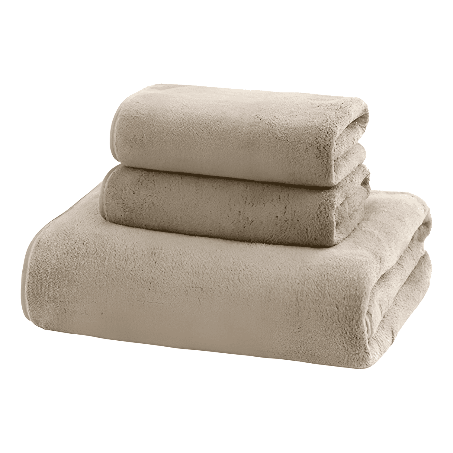 Pack de 4 toallitas de microfibra 30x50 CM lisas para baño-4
