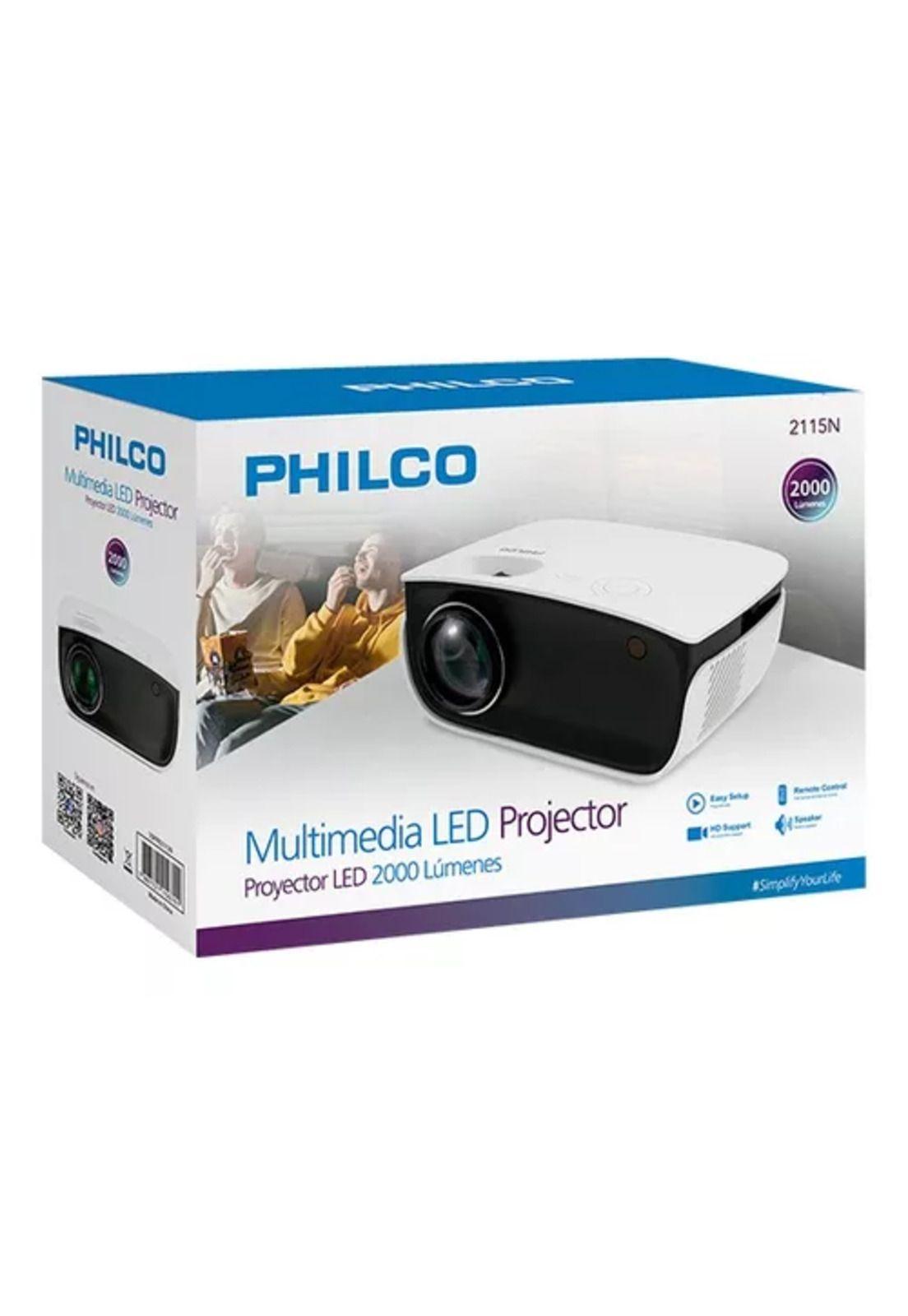 Proyector Philco 2000 lúmenes 1080p blanco-6