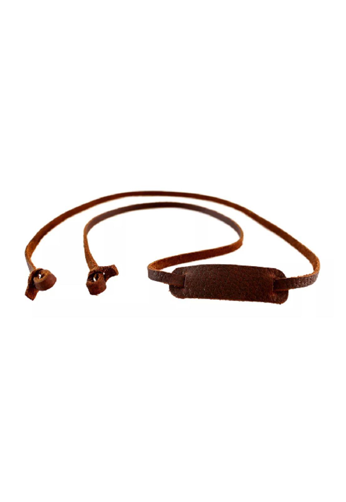 Strap cuero sujetador strap para lentes café-0