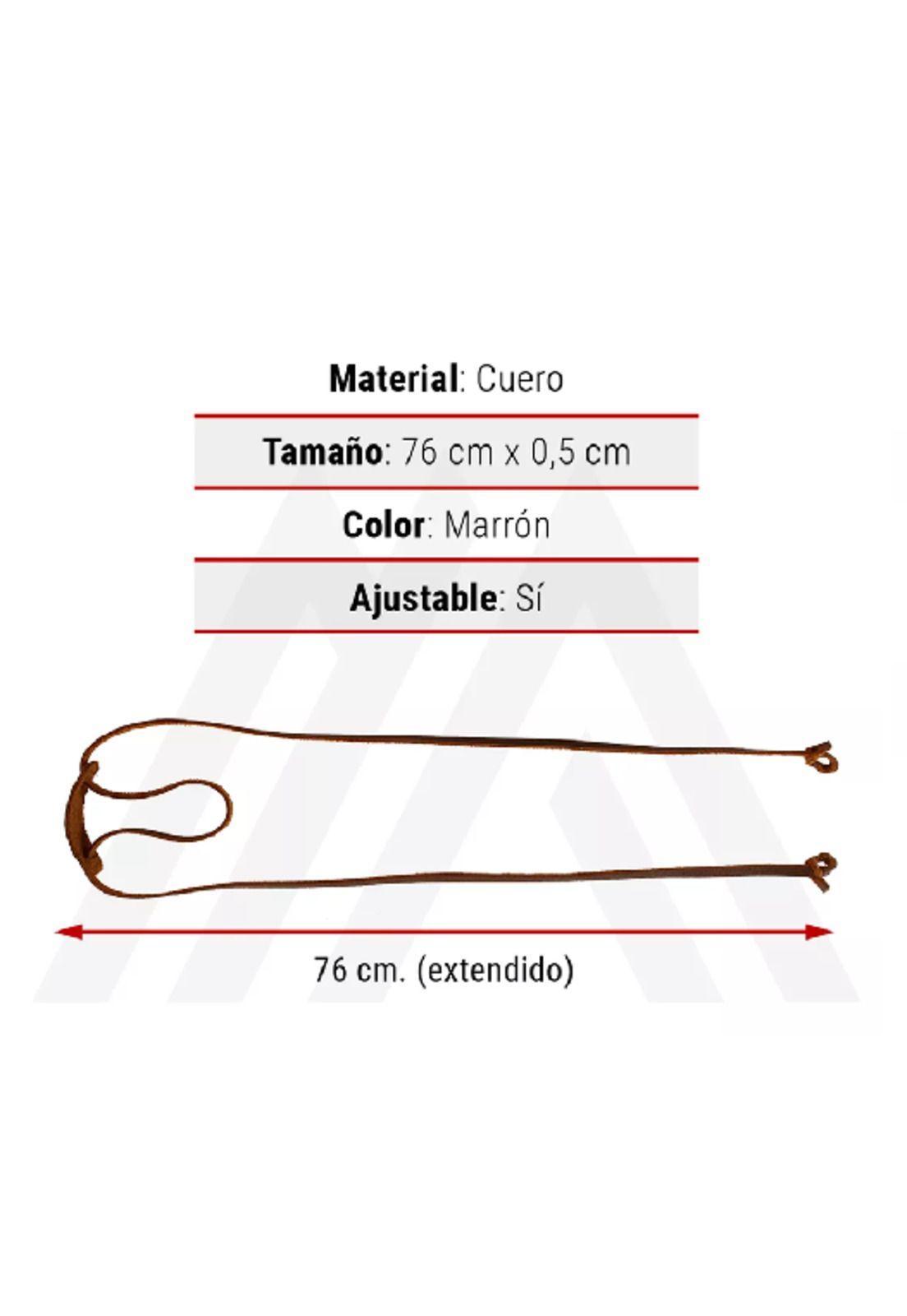 Strap cuero sujetador strap para lentes café-2
