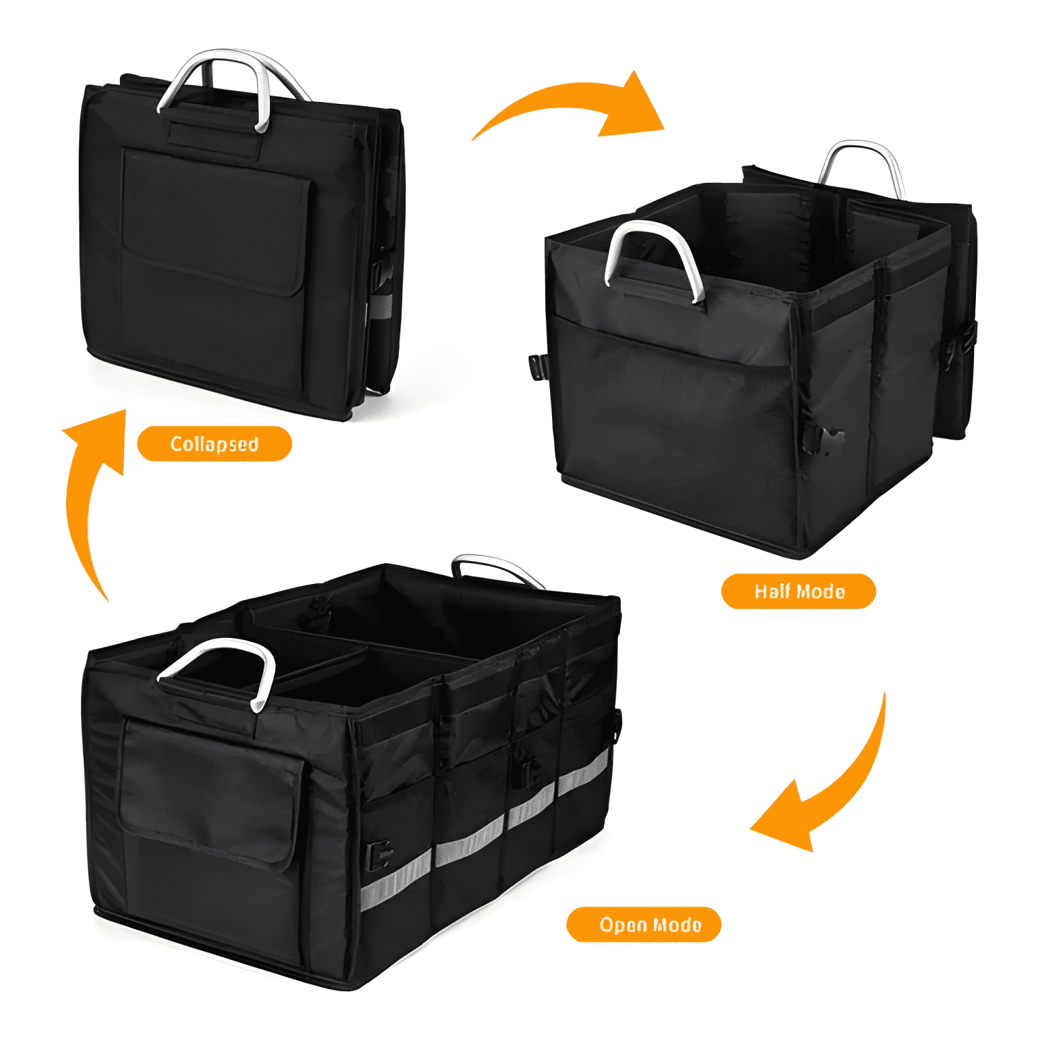 Organizador De Maletero De Automóvil Plegable Con Tapa-3