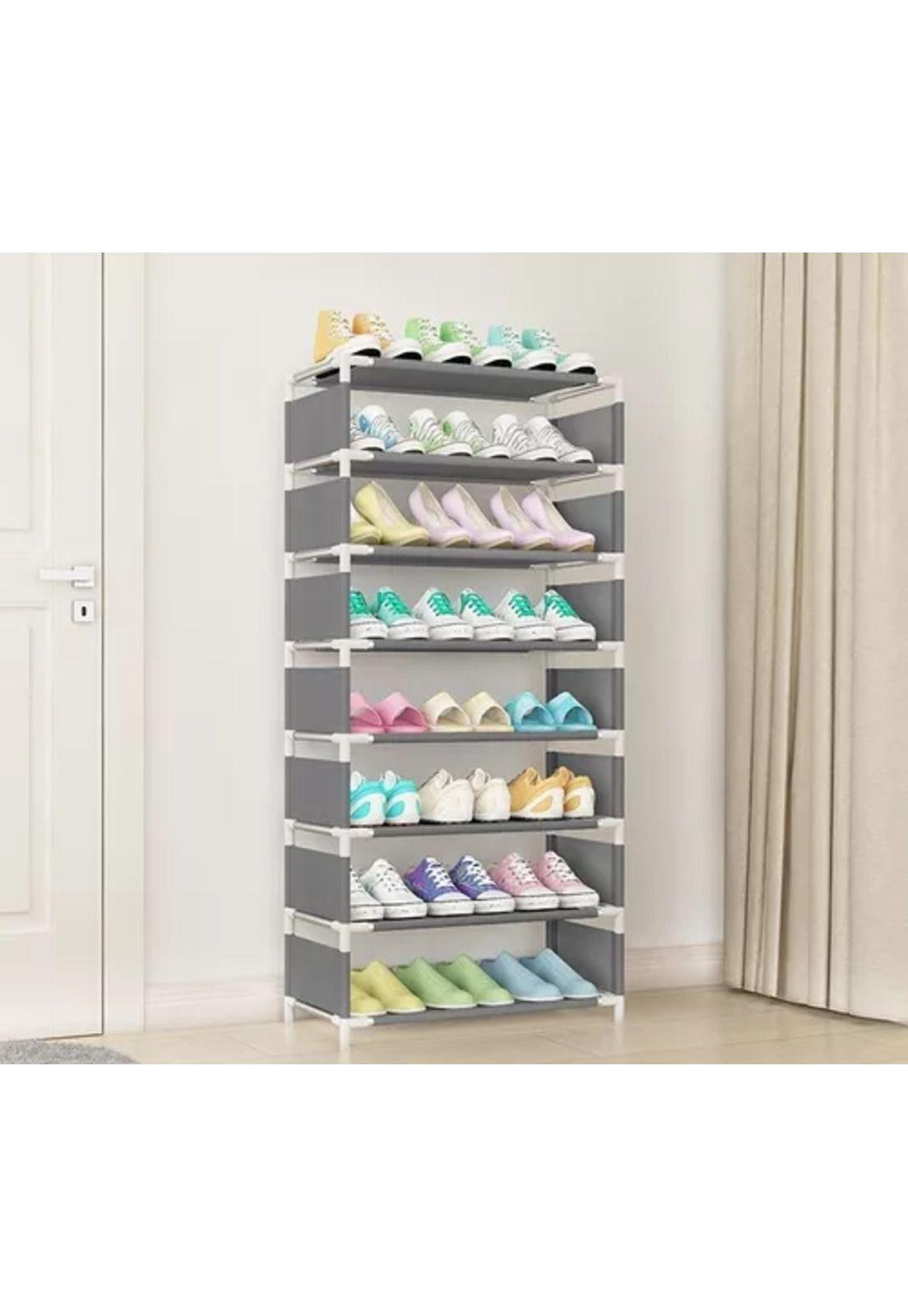 Zapatero armable 7 pisos gris-2
