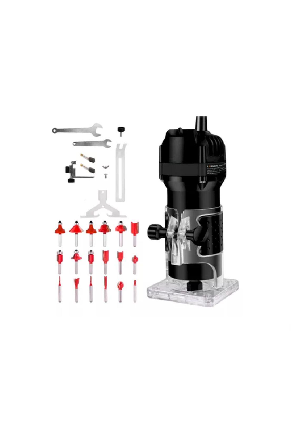 Kit fresadora router Tupi 6-6.35mm 220V 50Hz 550W + 18 fresas-1