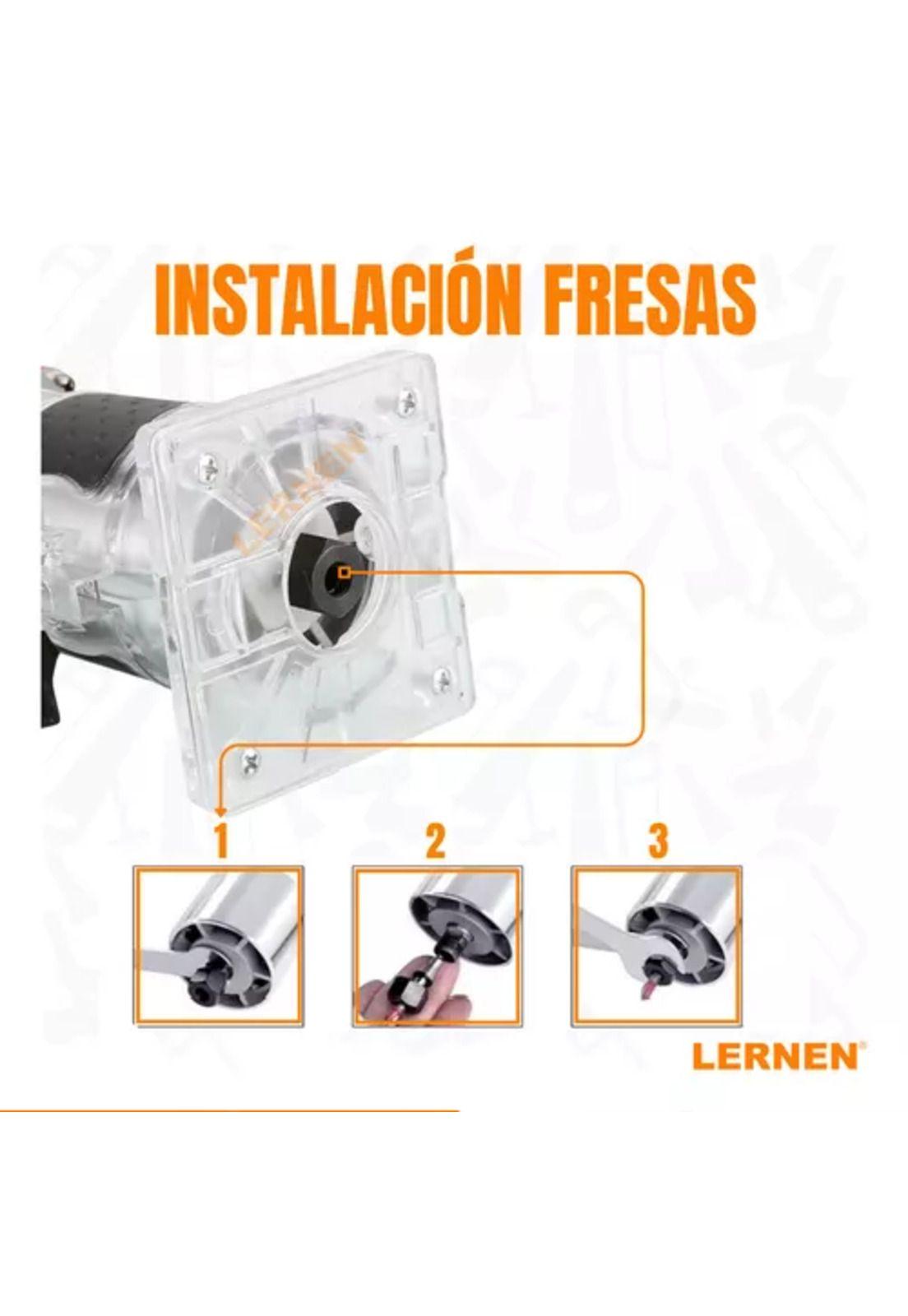 Kit fresadora router Tupi 6-6.35mm 220V 50Hz 550W + 18 fresas-5