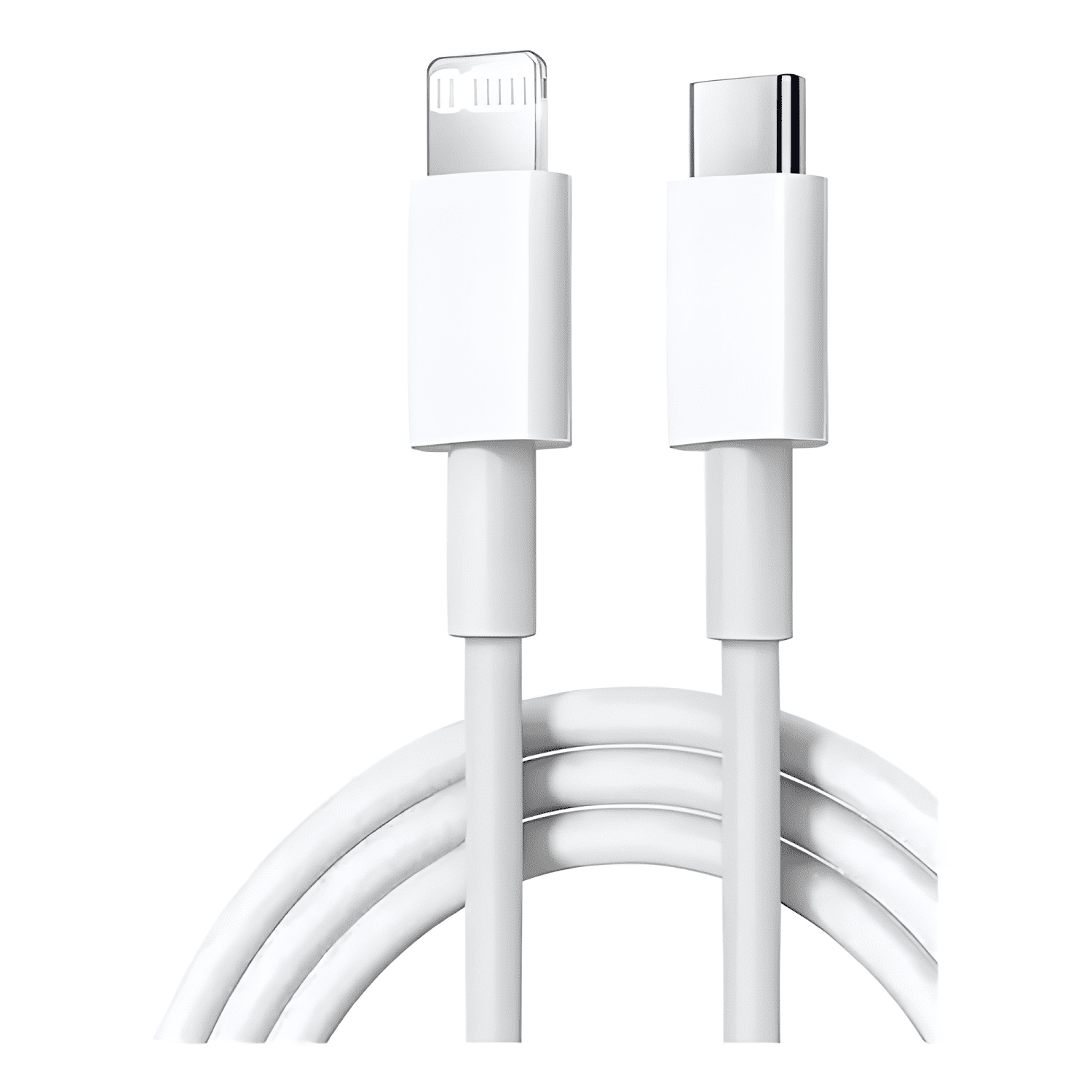 Cable USB c carga rápida para iphone 11 12 13 14 1m Blanco-1