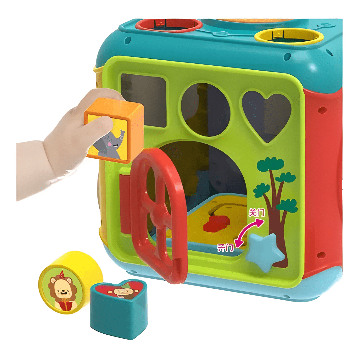 Cubo didáctico de actividades 6 en 1 juguete bebe-2