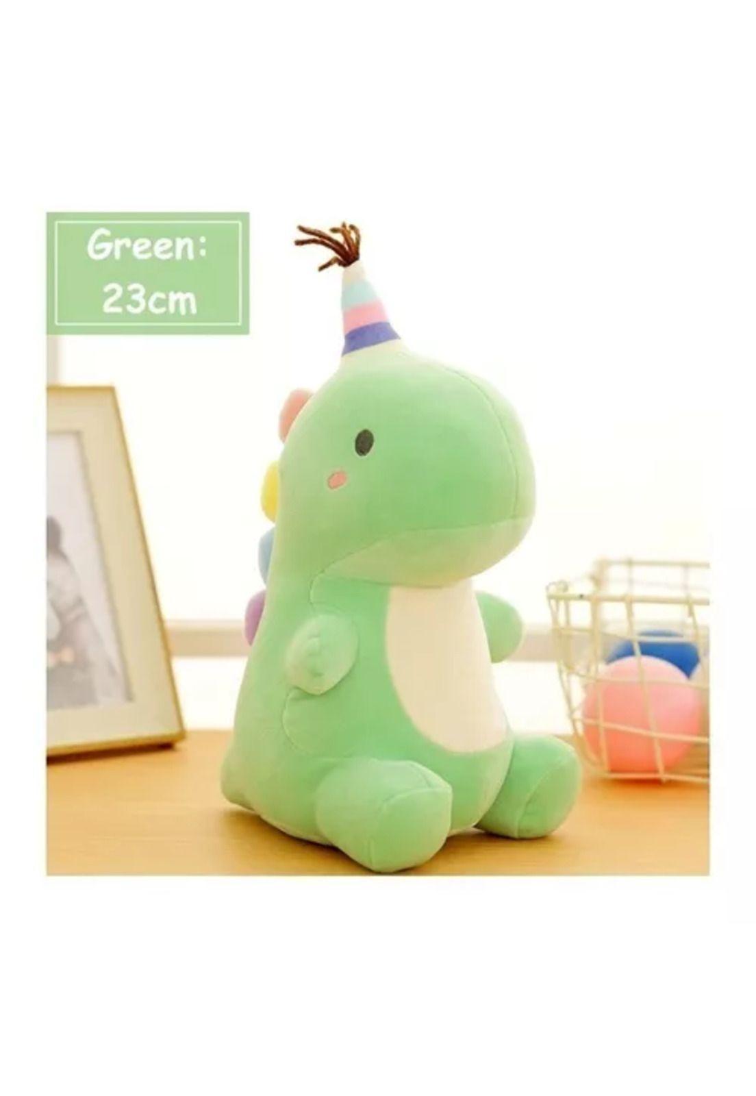 Peluche dinosaurio Kawaii de cumpleaños, grande y rosado-3