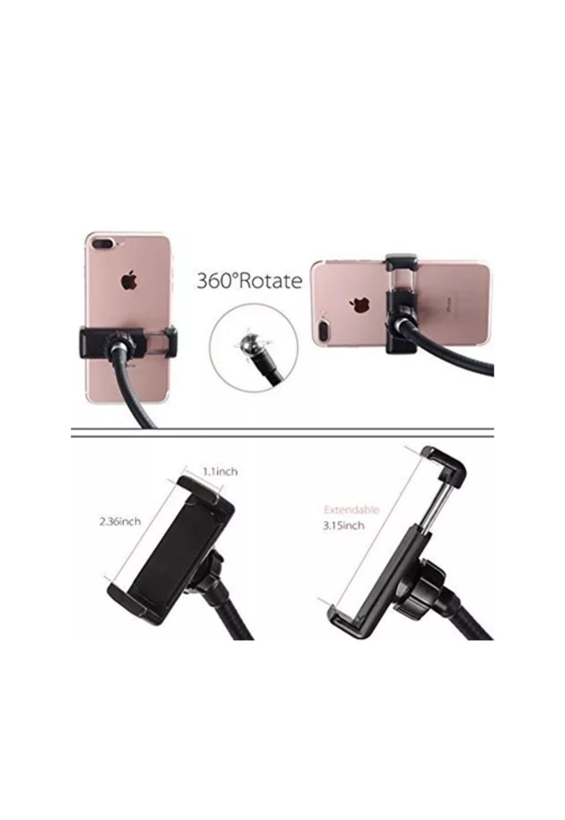 Aro luz LED flexible con soporte de celular para mesa-2