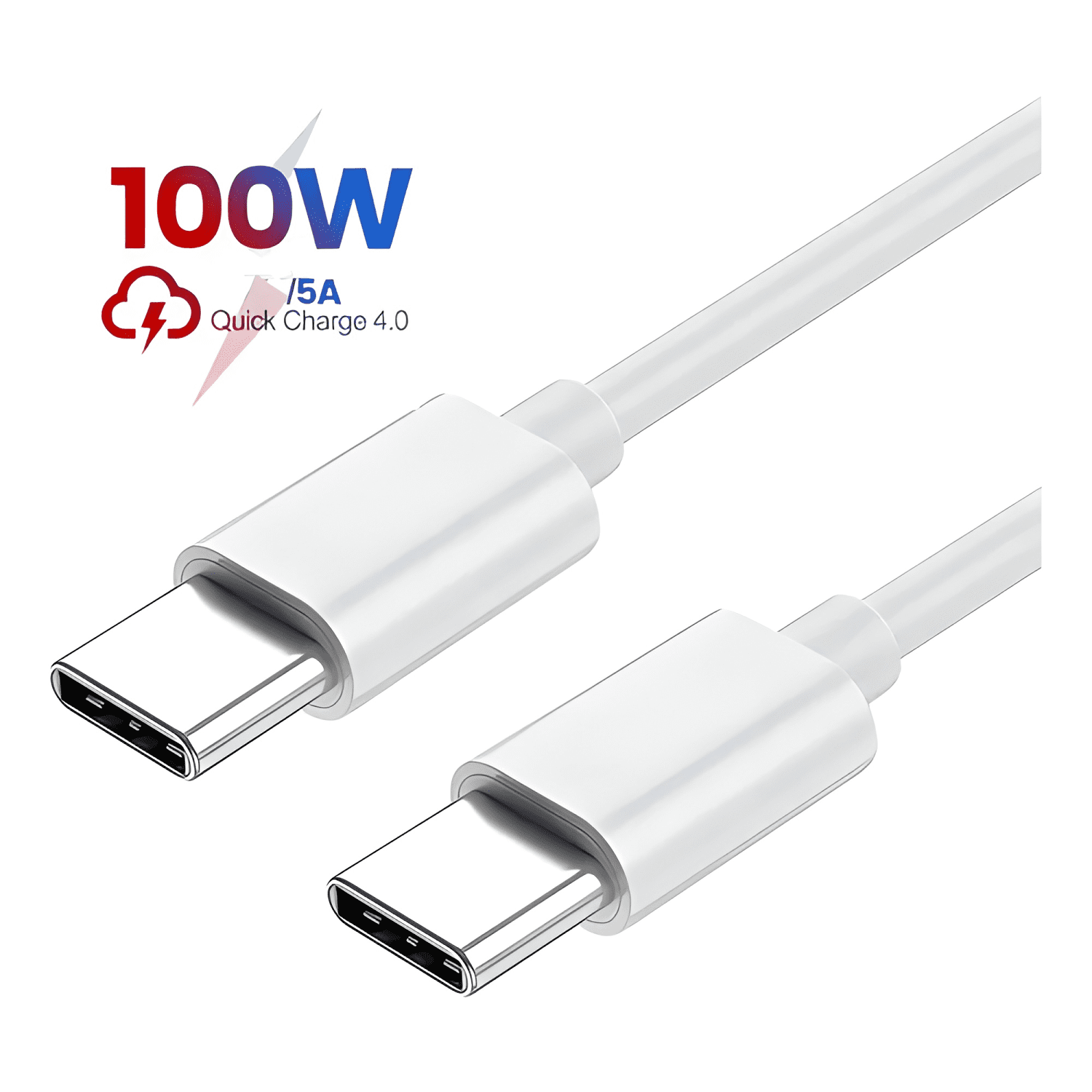 Cable tipo c a tipo c carga super rápida 100w 5a 1m-2