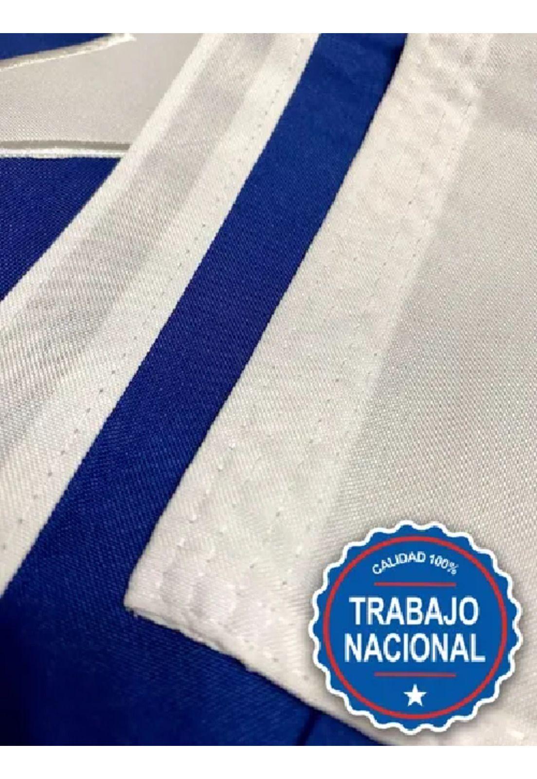 Bandera chilena 140 x 210 cm bordada de alta calidad nacional-4