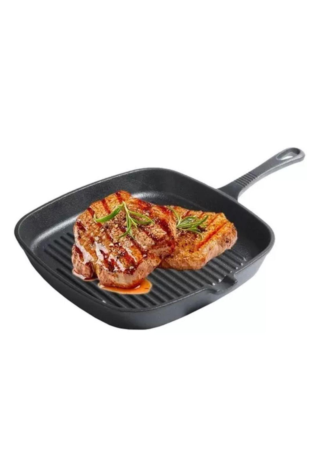 Sartén cuadrado Wayu de hierro fundido, color negro-4