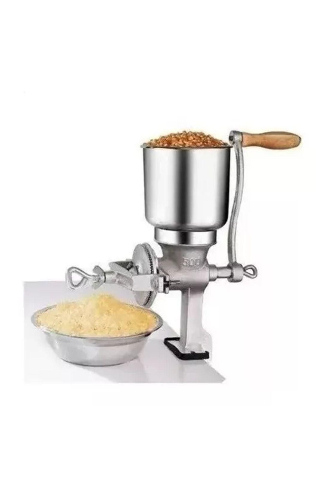 Molino de choclo manual color plata-3