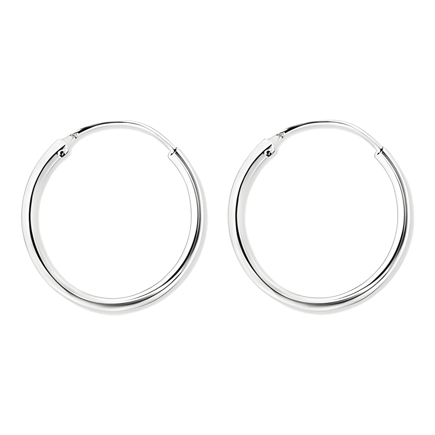 Aros De Plata 925 Argollas 25 Mm. Spr-0