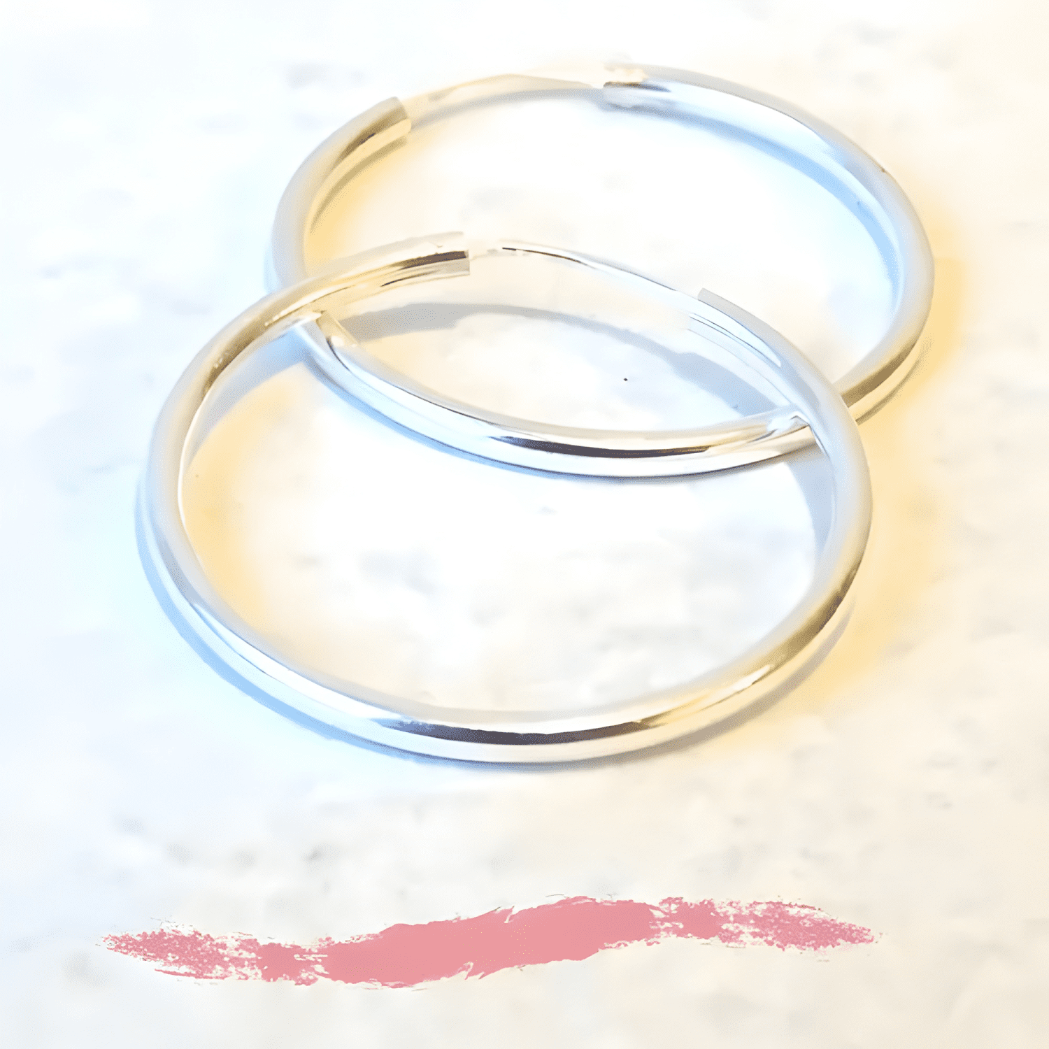 Aros De Plata 925 Argollas 25 Mm. Spr-3