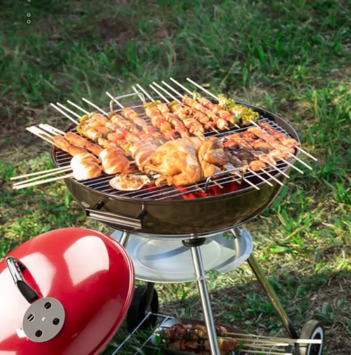 Parrilla Redonda 85cm Parrillas A Carbon Móvil Para Asados-3