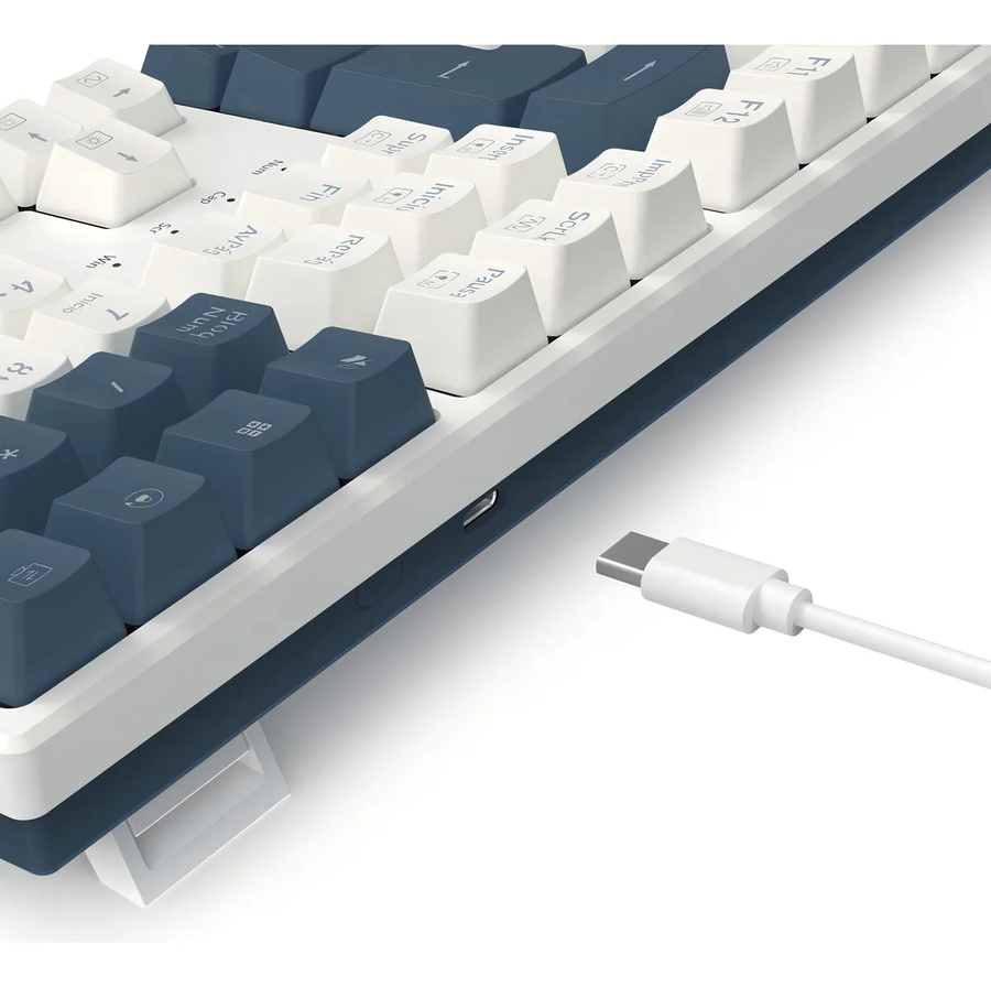 Pack teclado Redragon Trundle K668WBO + mochila blanco-1