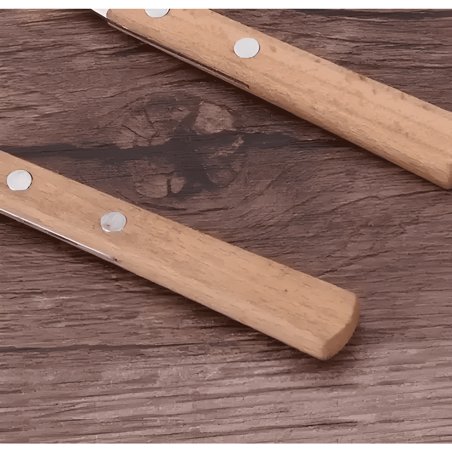 Set de servicios mango de madera utensilios cocina cubiertos-4