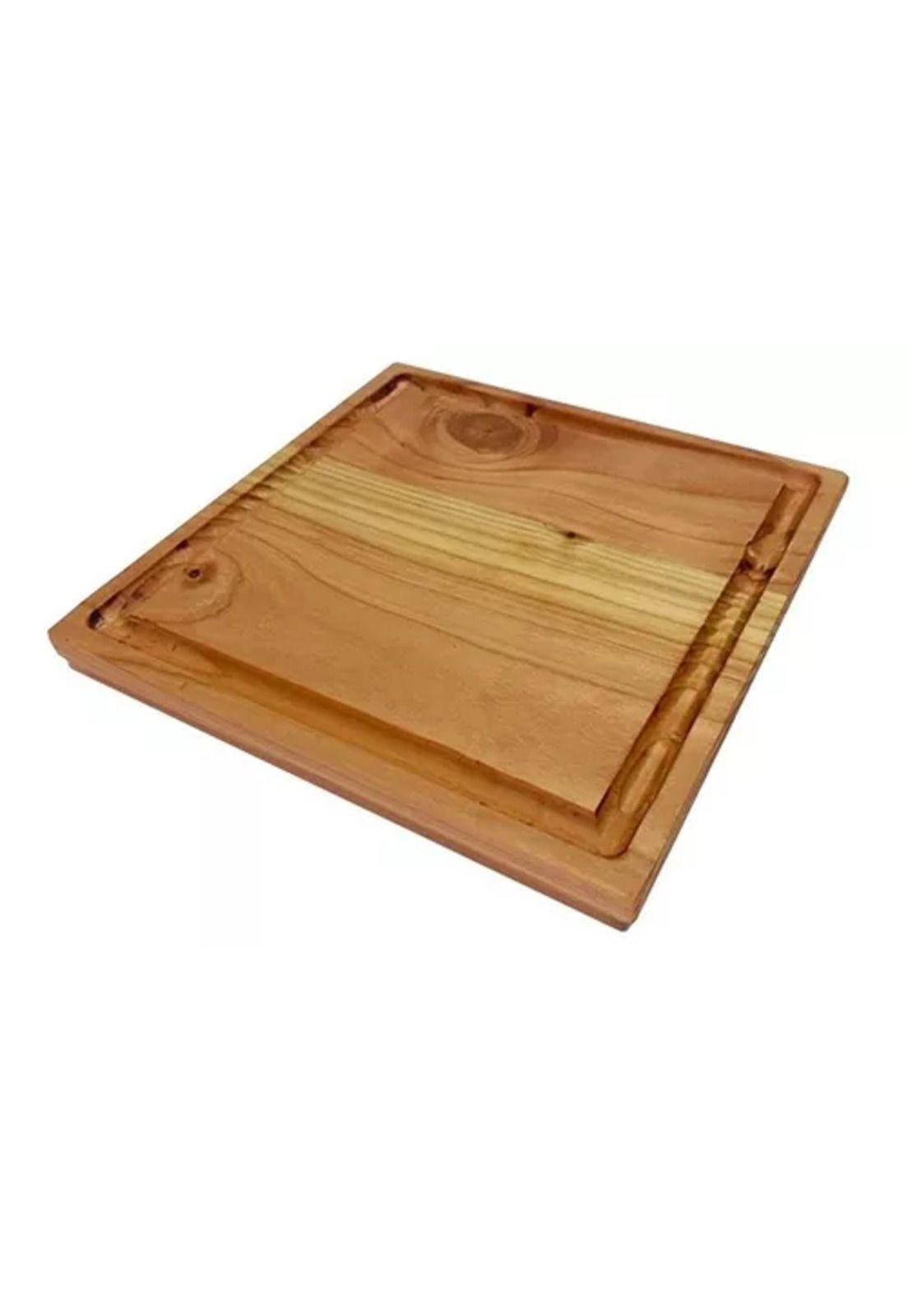 Pack de 6 platos rústicos de madera, parrilleros, asado, picoteo-3