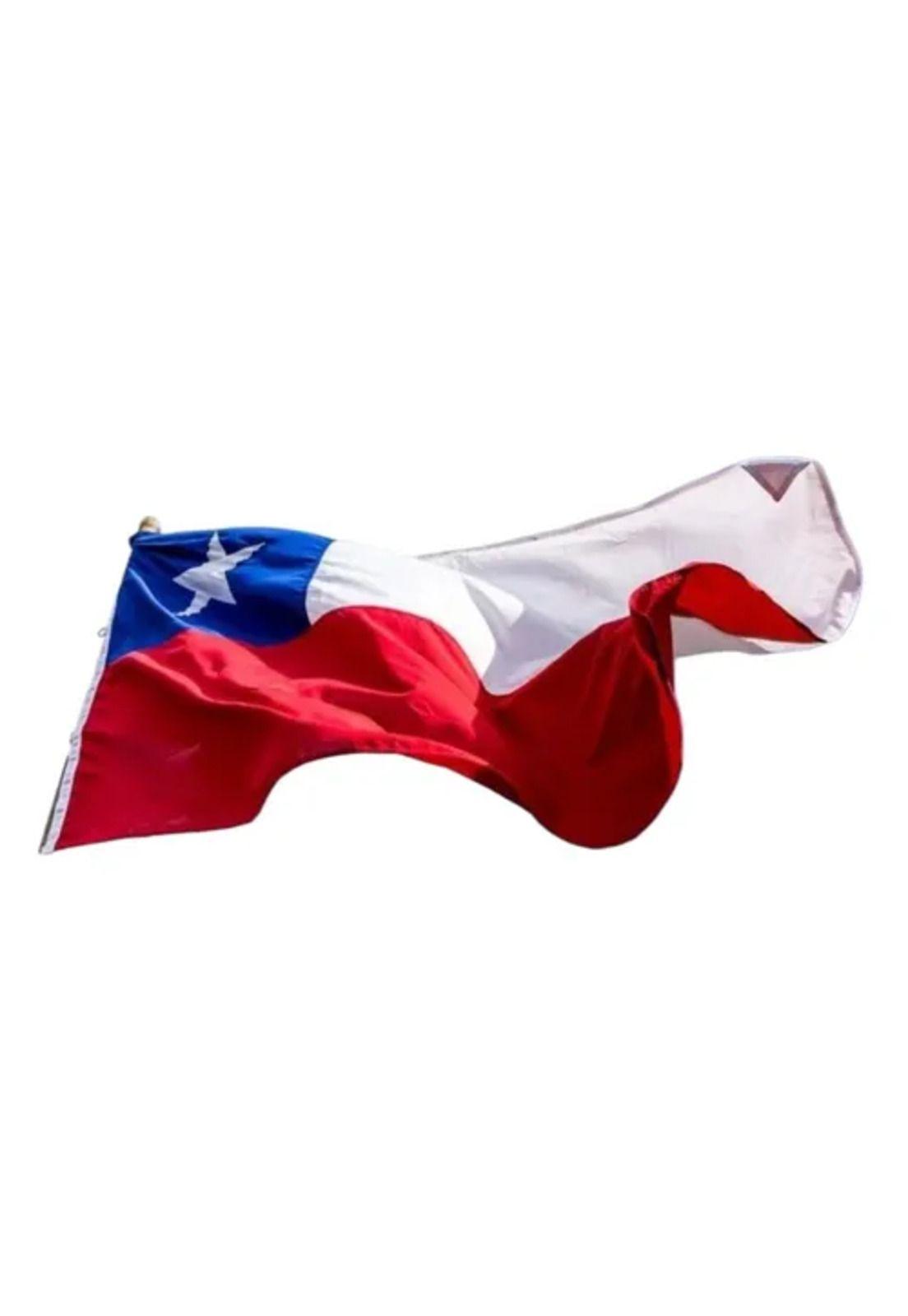 Bandera chilena 100 x 150 cm tela bordada reforzada-0