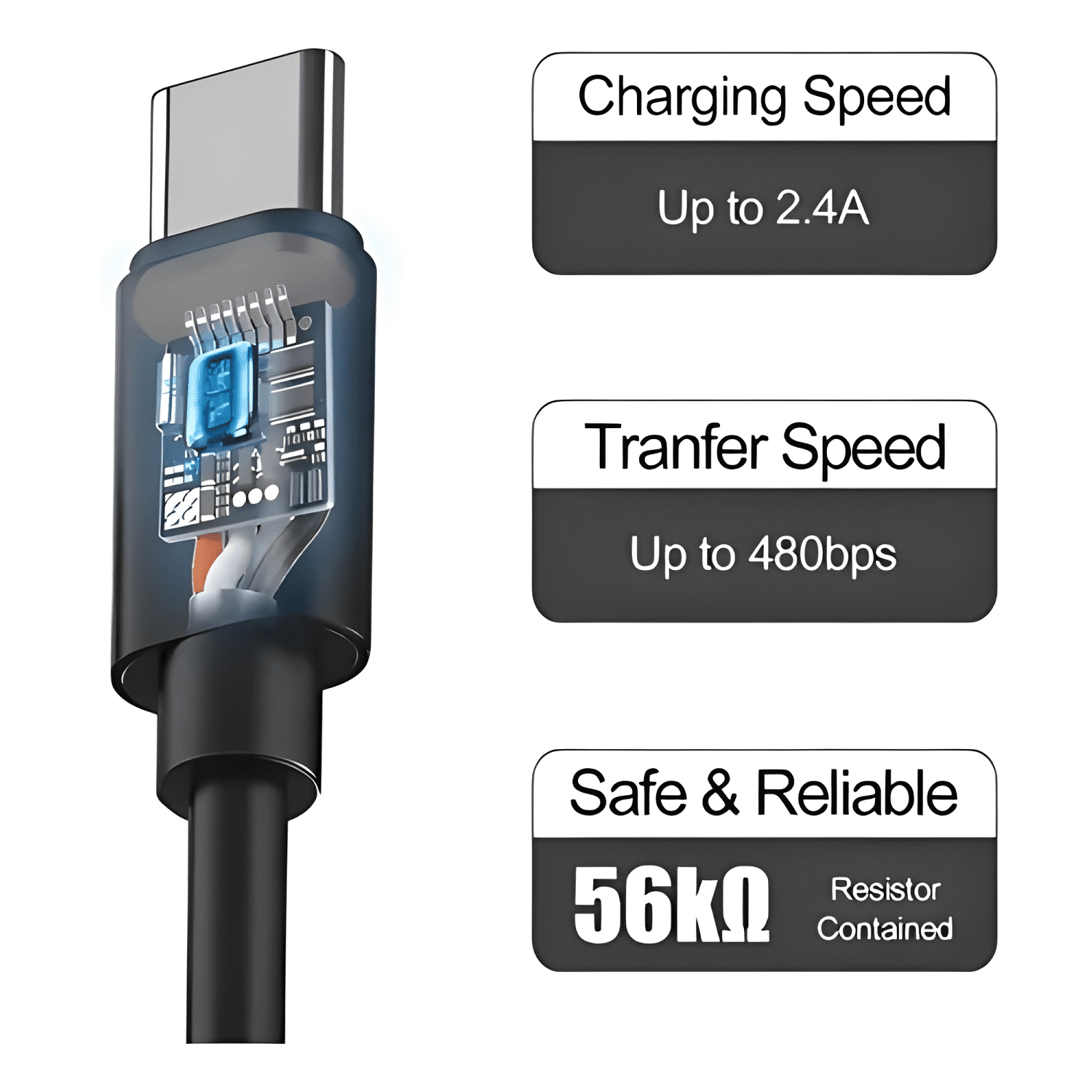 Cable USB 3.0 EP-DG970BBE con entrada USB salida USB Negro-4