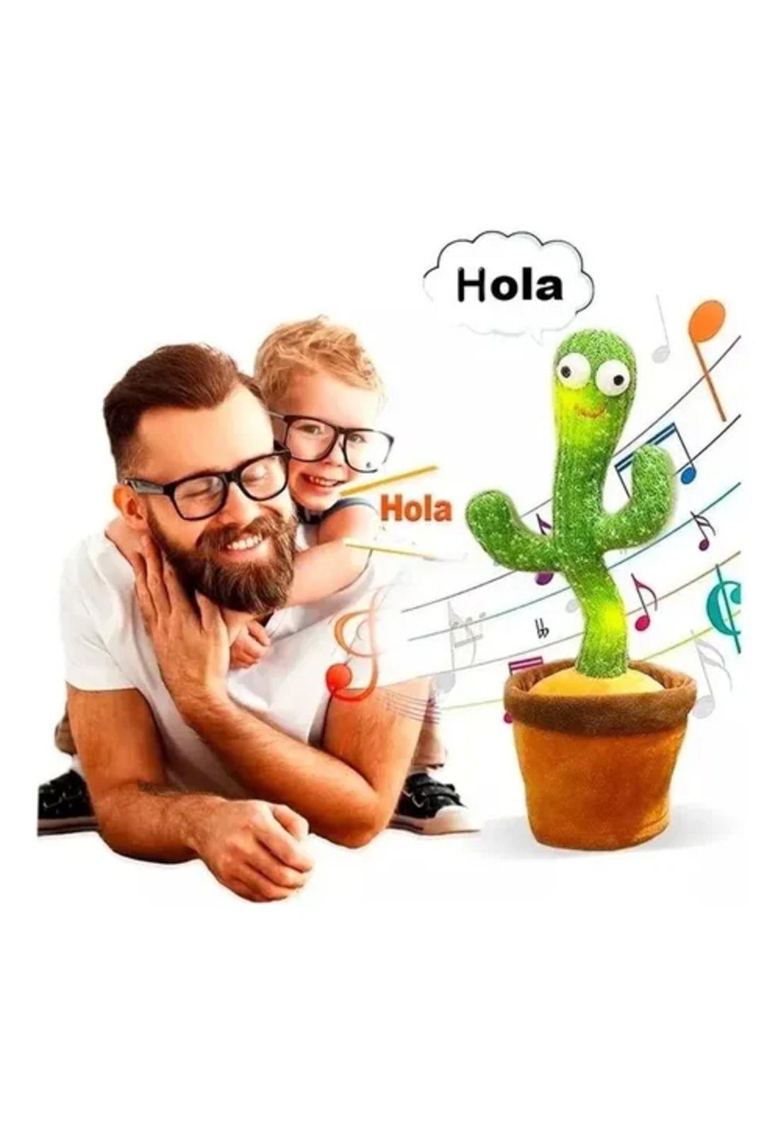 Cactus bailarín juguete de felpa imita voz y es musical-2