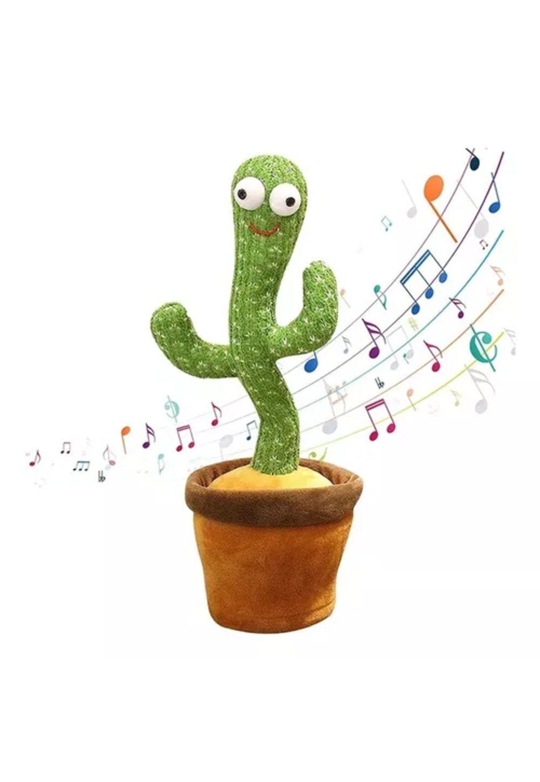 Cactus bailarín juguete de felpa imita voz y es musical-3