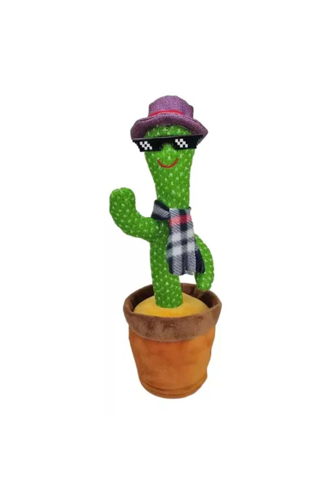Cactus bailarín juguete de felpa imita voz y es musical-4