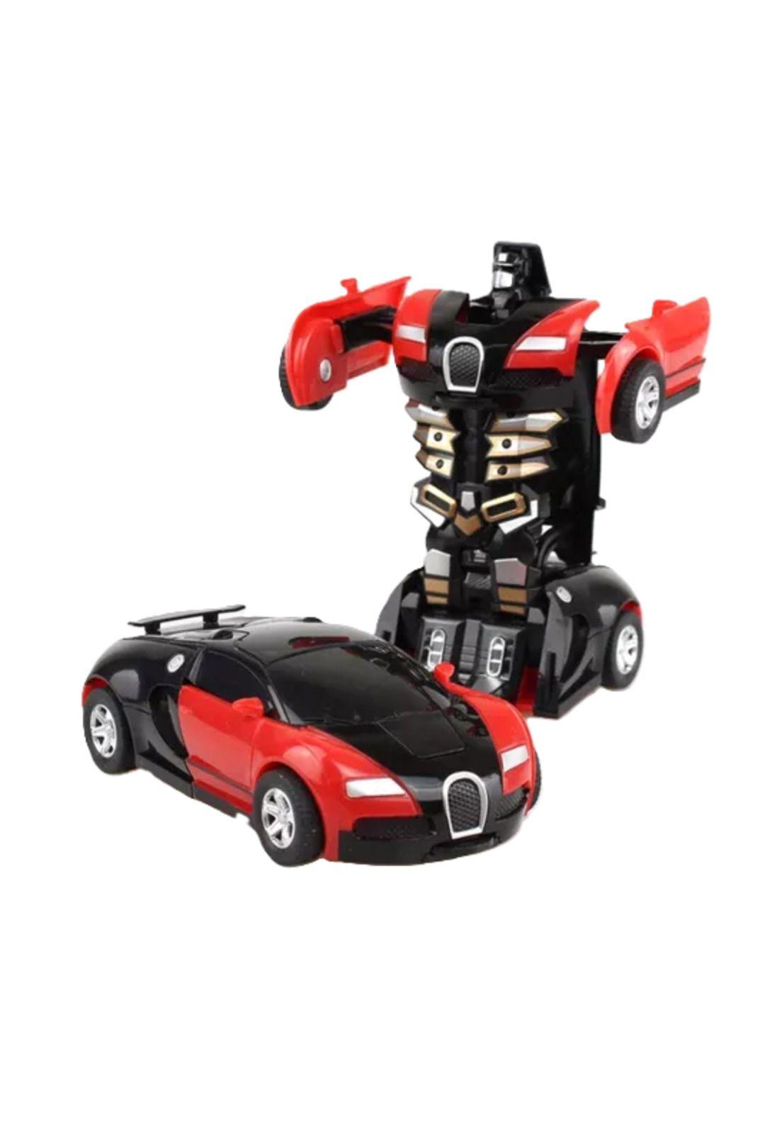 Juguete transformer auto-robot control remoto 2.4g rojo-2