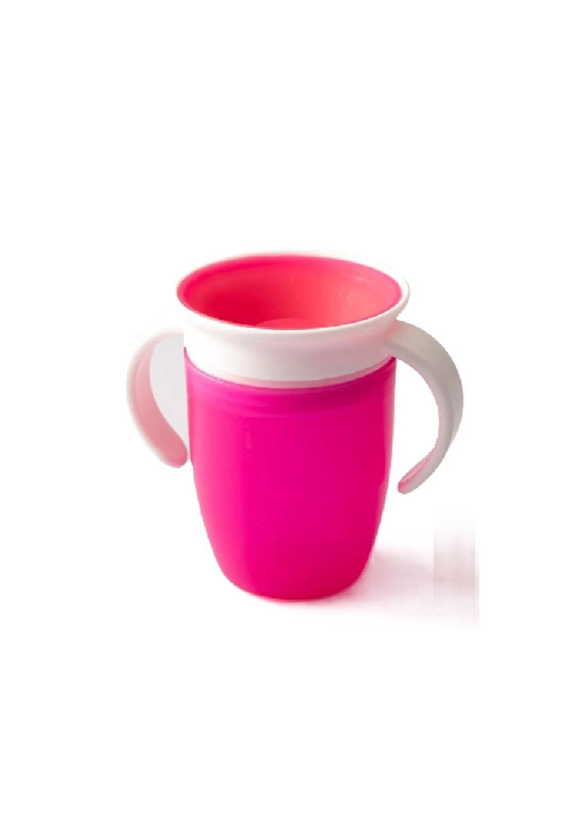Vaso entrenador 360° a prueba de derrames Innovashop, color rosa-1