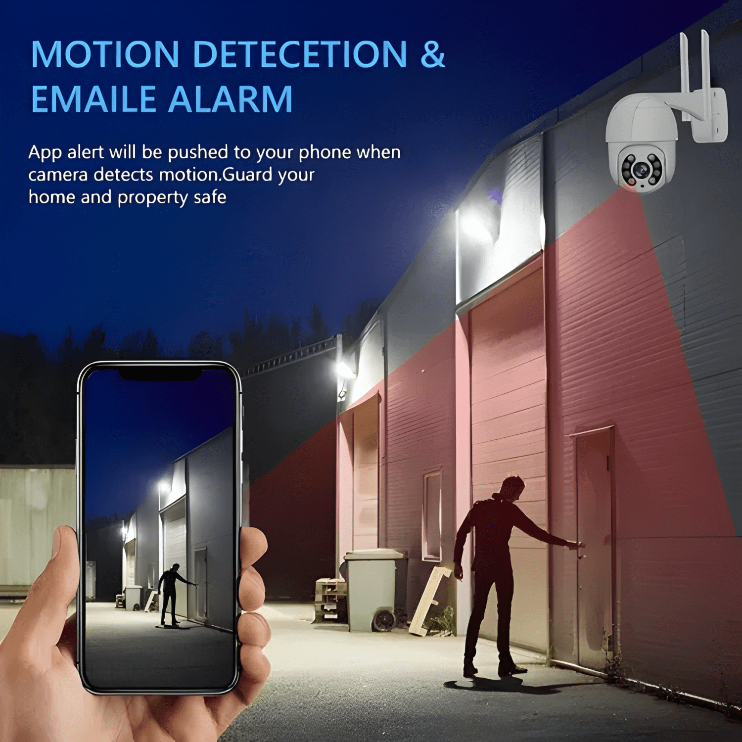 Camara Ip Interior Exterior Wifi Camaras de Blanco-2