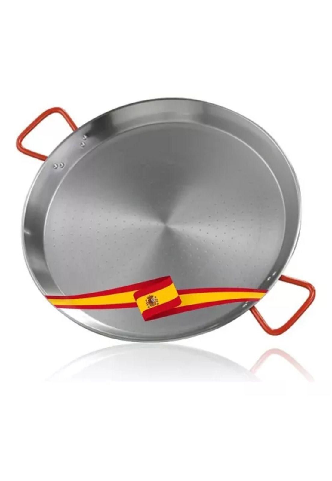 Paellera valenciana pulida Garcima, de 46 cm, para paella, 12 porciones-2