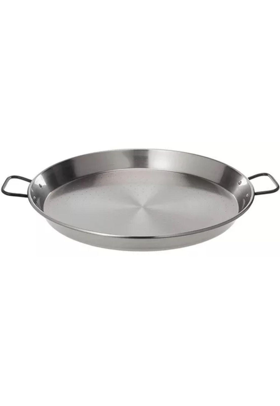 Paellera valenciana pulida Garcima, de 46 cm, para paella, 12 porciones-5