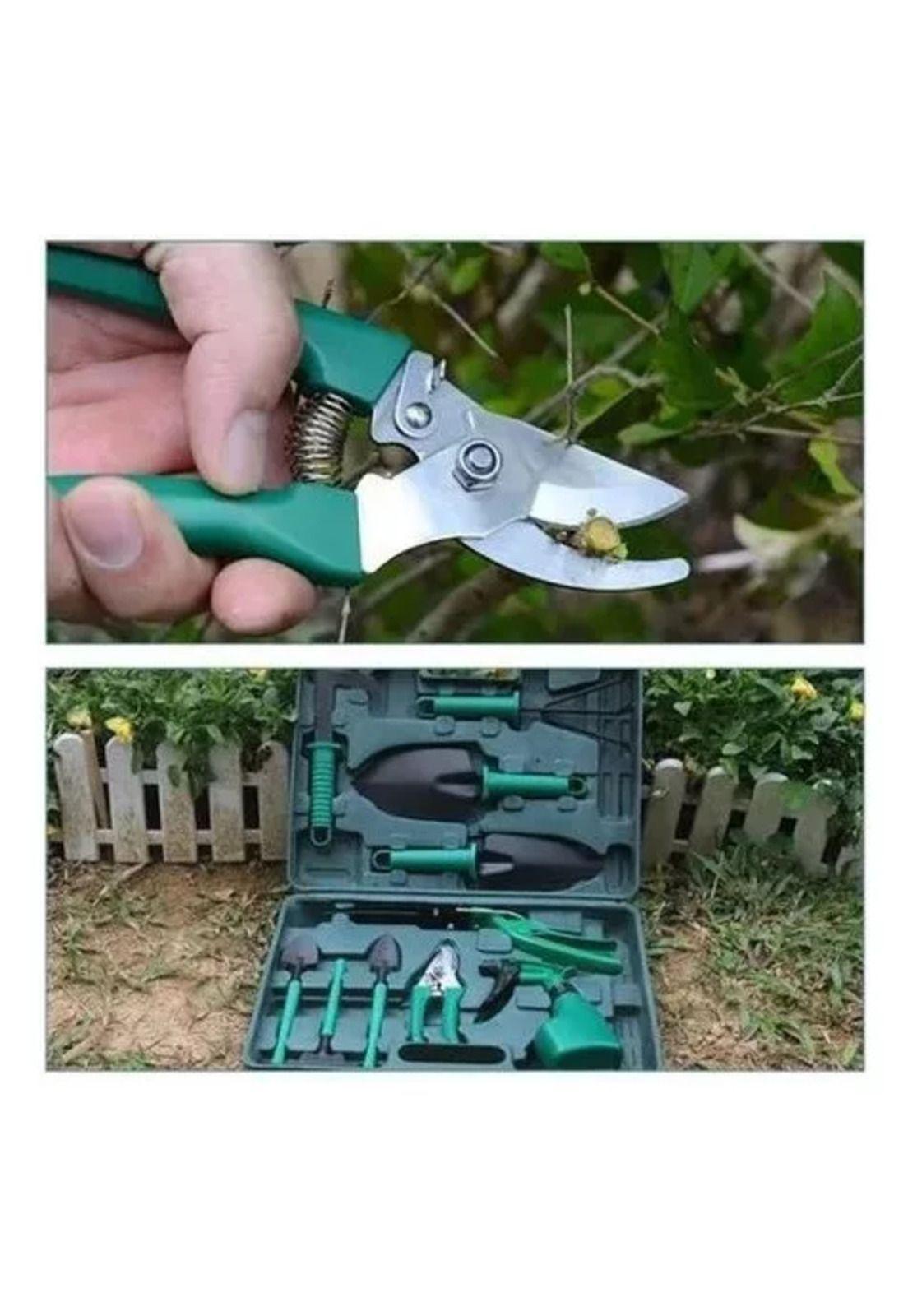 Set de jardinería con herramientas, rastrillo y tijeras-2