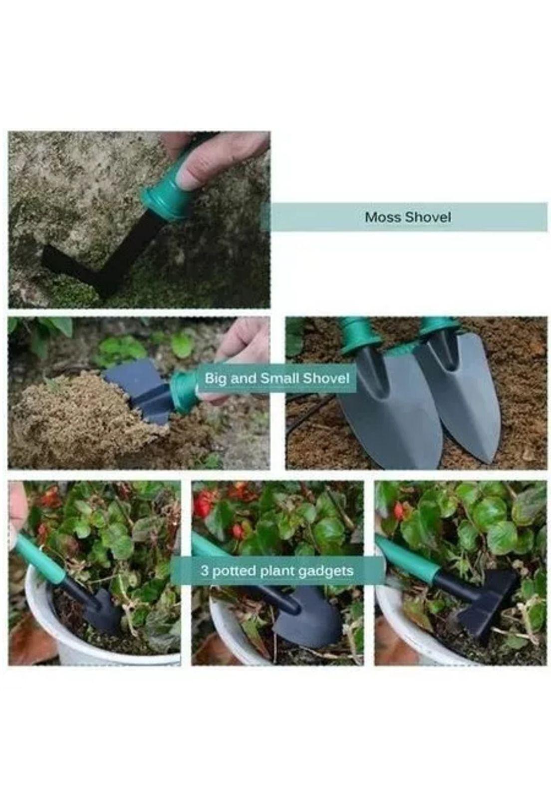 Set de jardinería con herramientas, rastrillo y tijeras-5