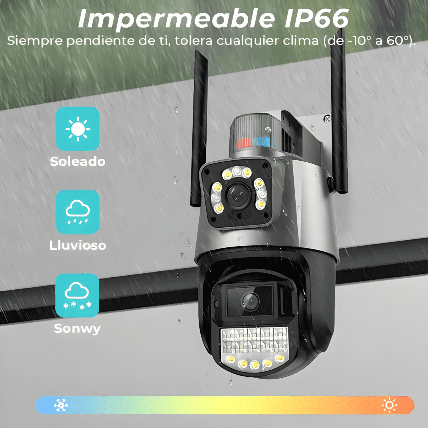 Cámara Seguridad ANBERX P15Q 8MP Exterior Wifi Visión-4