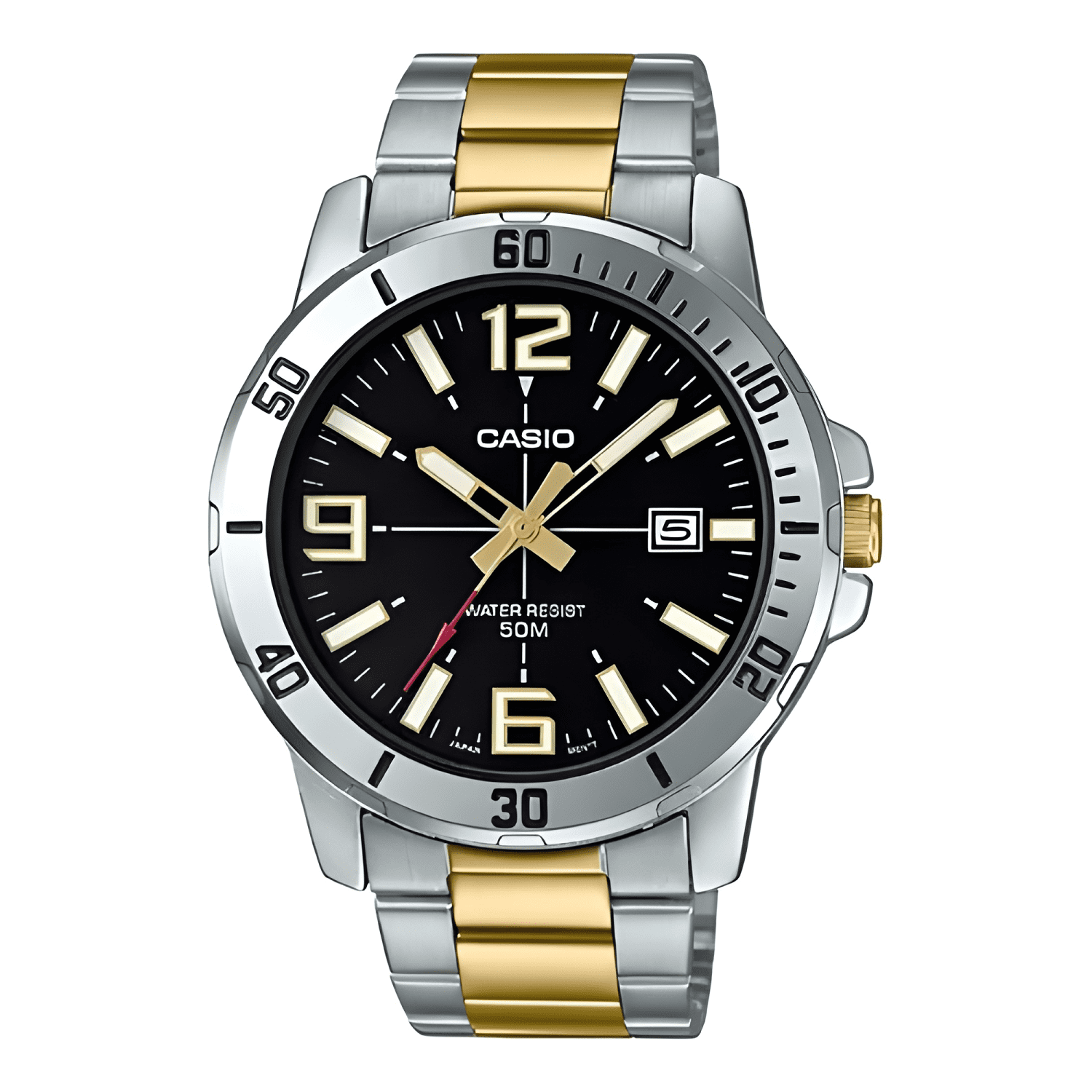 Reloj pulsera casio mtp-vd01sg-1b analógico con correa de #2-0