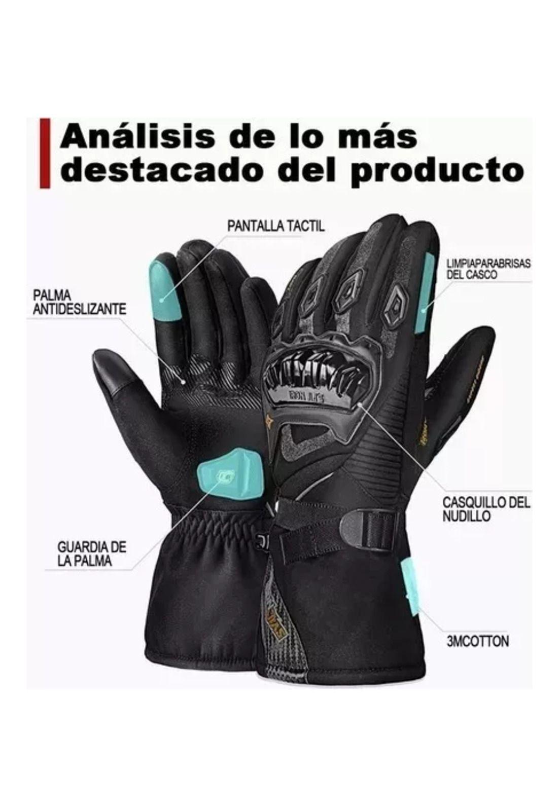 Guantes Suomy invierno impermeable para motociclista térmico, talla L-1